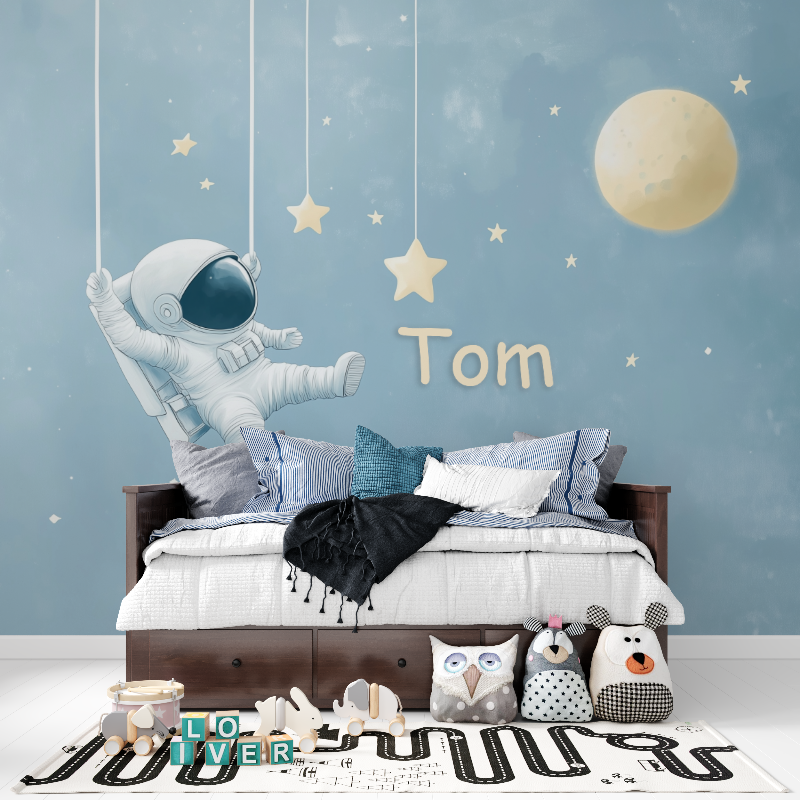 Astronaut Name Wallpaper | Murals Wallpaper