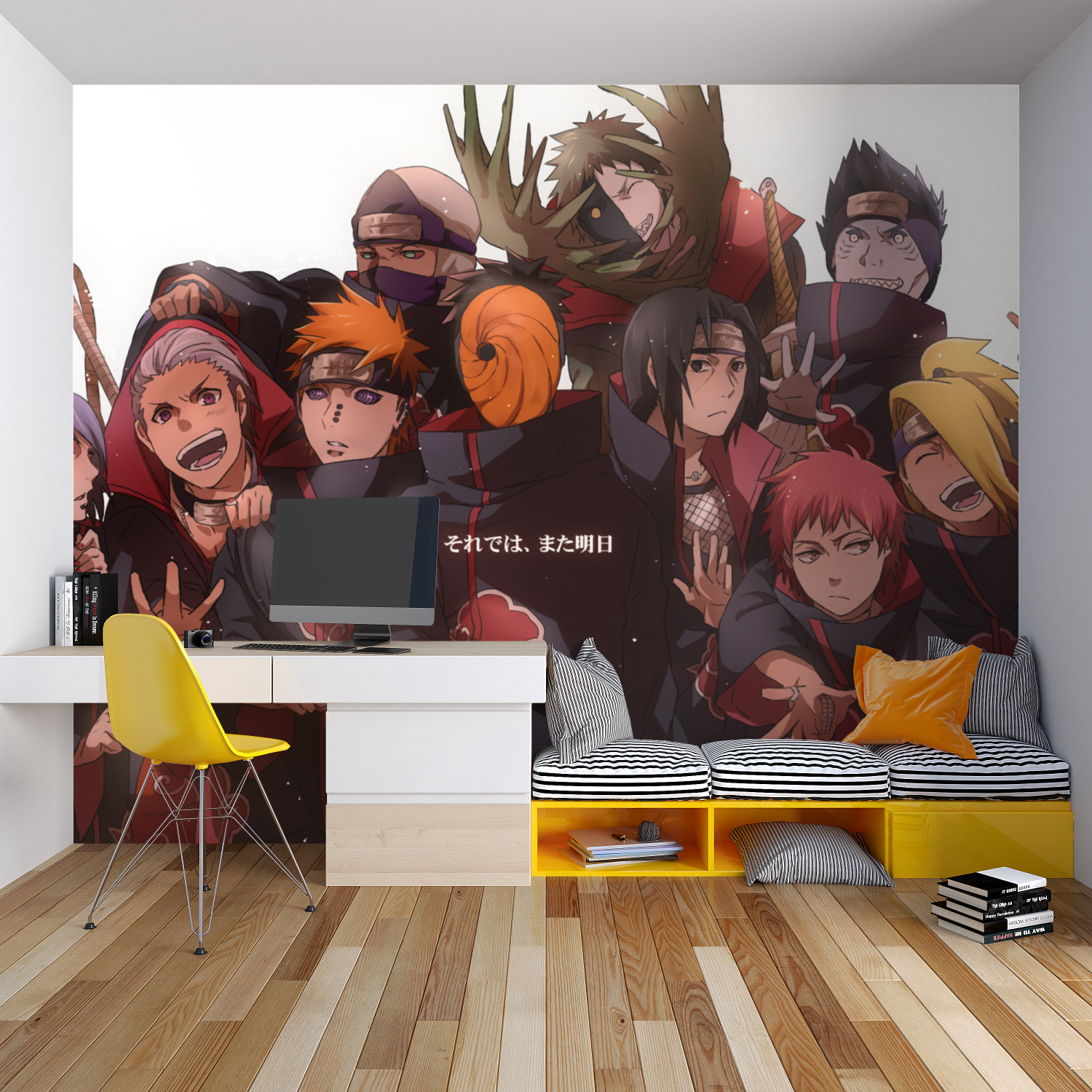 Naruto White Wallpaper | Murals Wallpaper