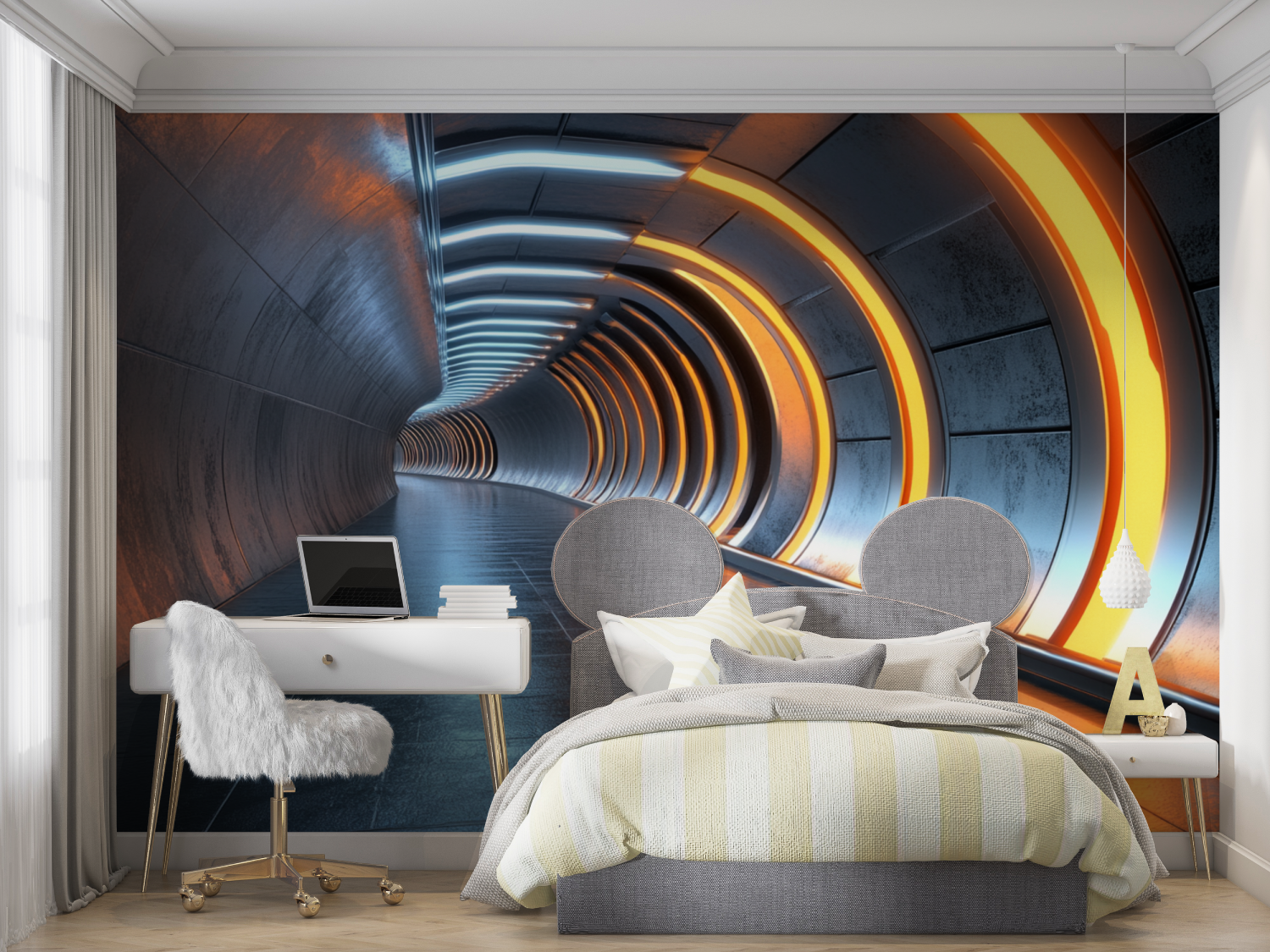 Space Corridor Wallpaper | Murals Wallpaper