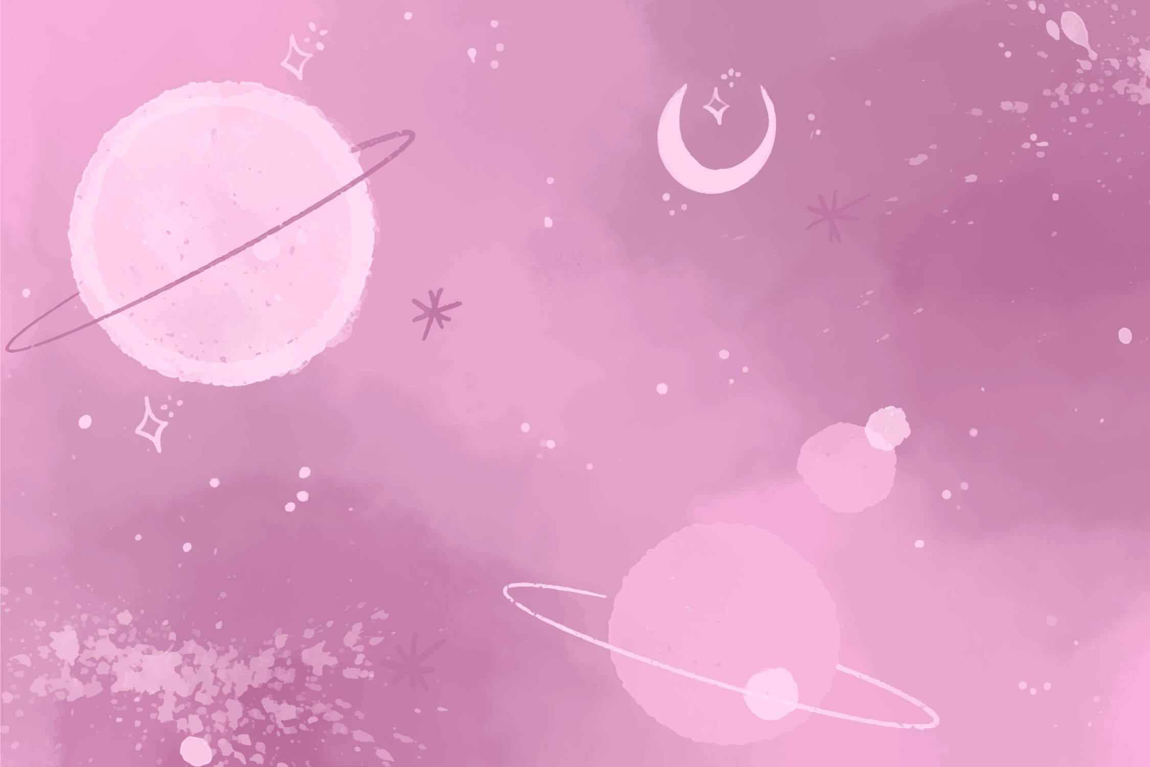 Teen Girl Space Planet Wallpaper | Murals Wallpaper