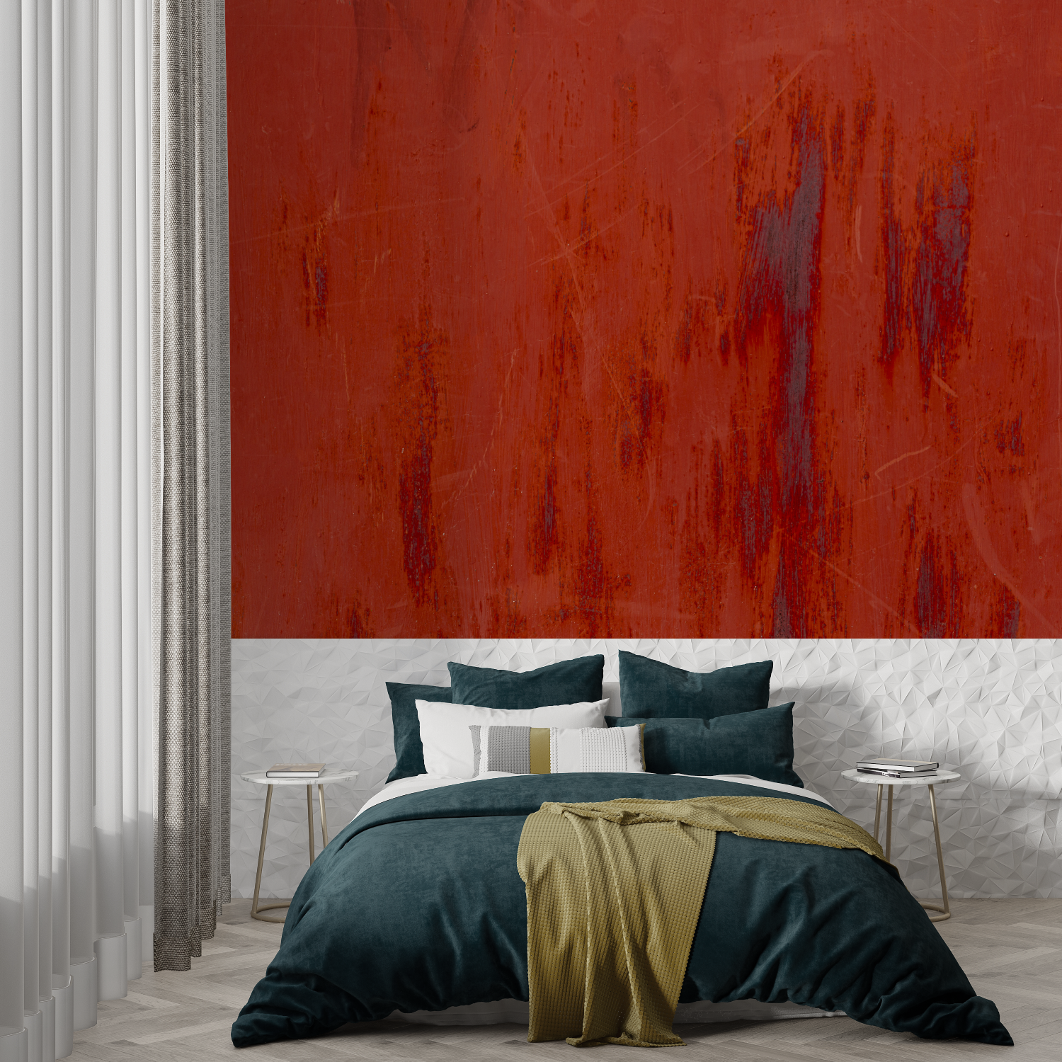 Deep Red Ochre Wallpaper | Murals Wallpaper