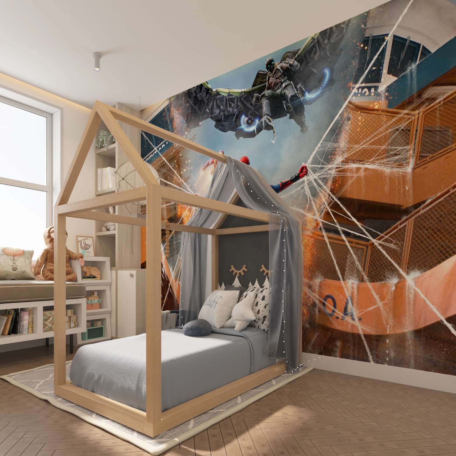 Spider-Man Vulture Iron Man Wallpaper | Murals Wallpaper