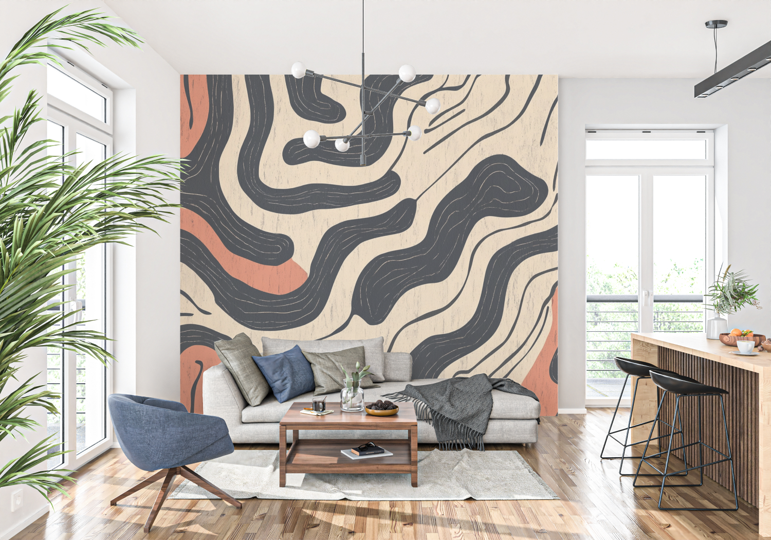 Terracotta Berber Inspired Wallpaper | Murals Wallpaper