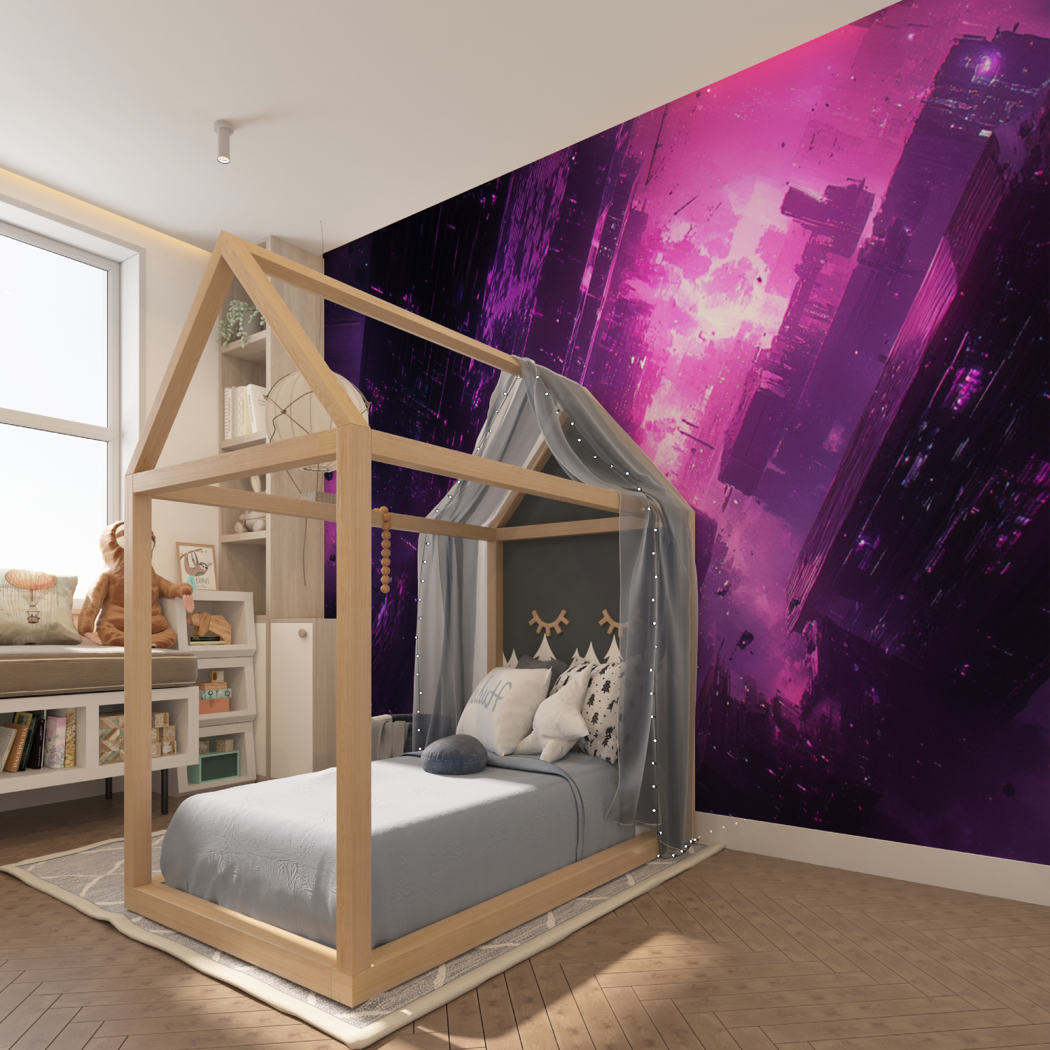 Neon Gaming Room Wallpaper | Murals Wallpaper