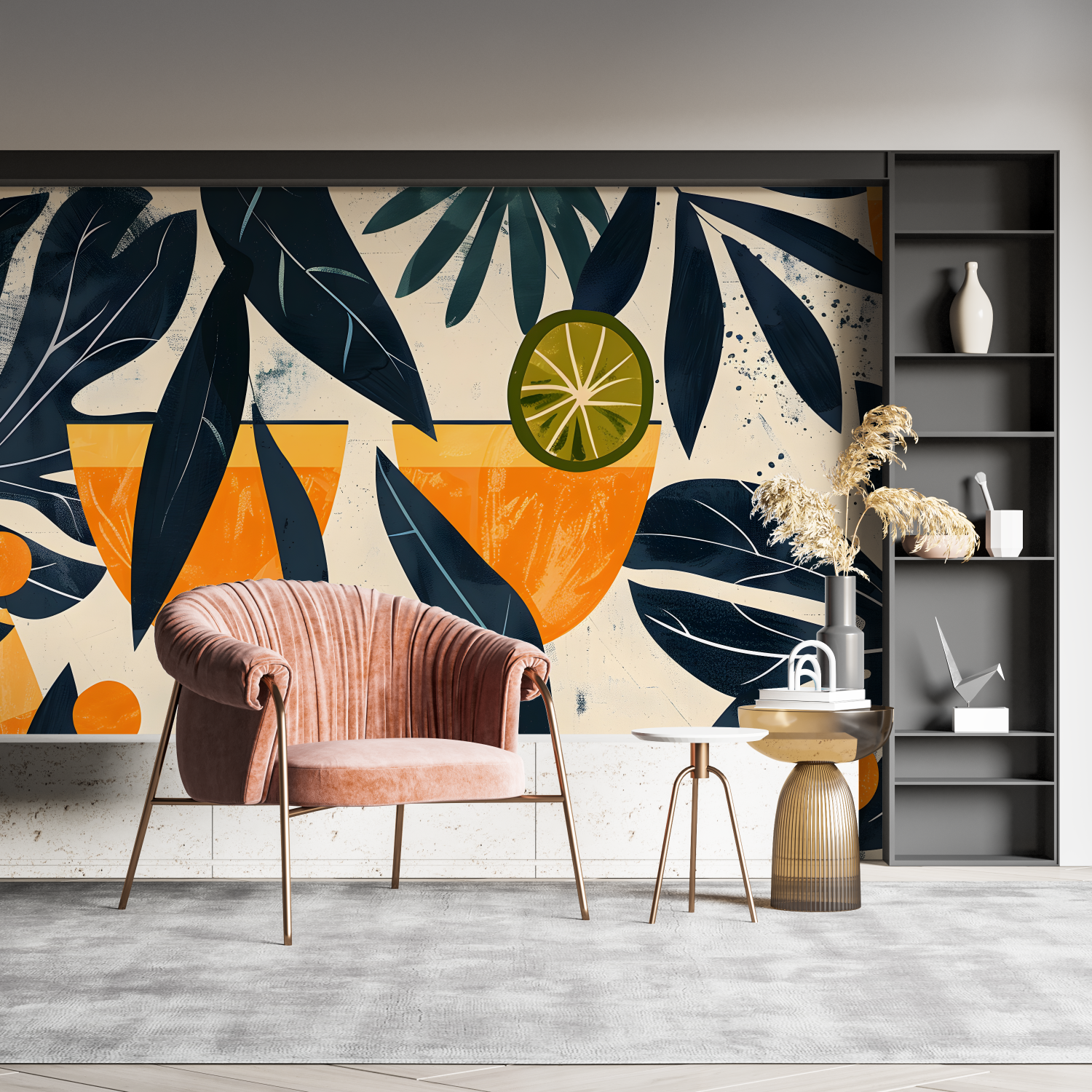 Orange Cocktail Wallpaper | Murals Wallpaper