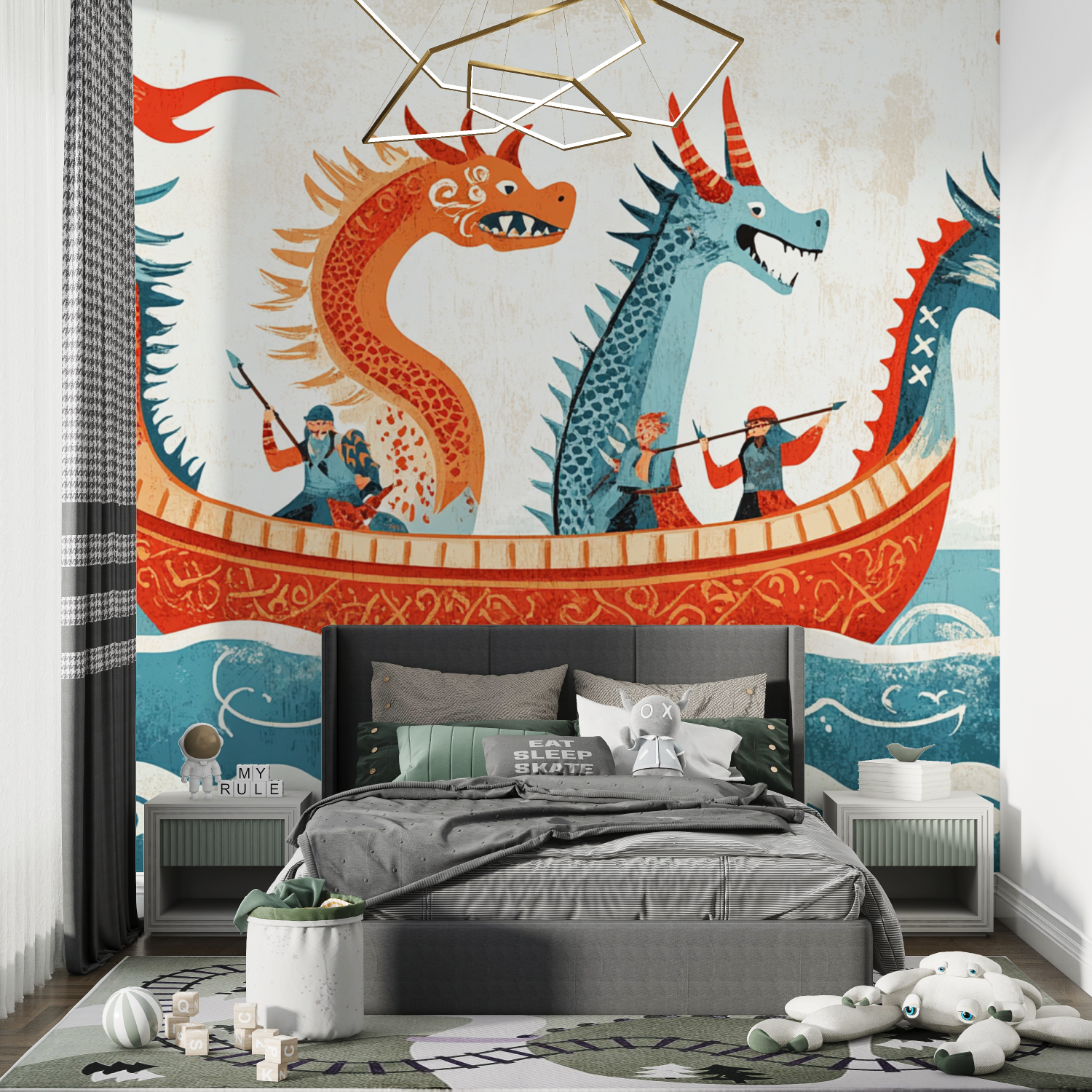 Classic Marine Viking Boy Wallpaper | Murals Wallpaper