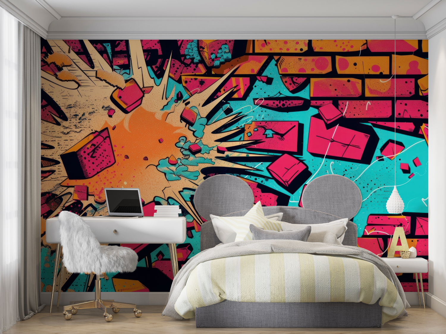 Urban Graffiti Teen Wallpaper | Murals Wallpaper