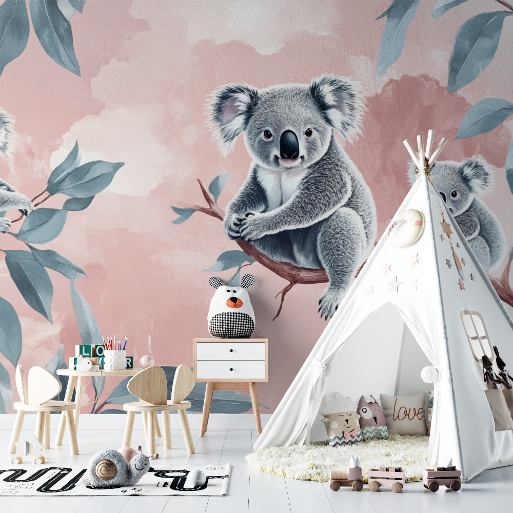 Koala and Powdery Sky Wallpaper | Murals Wallpaper