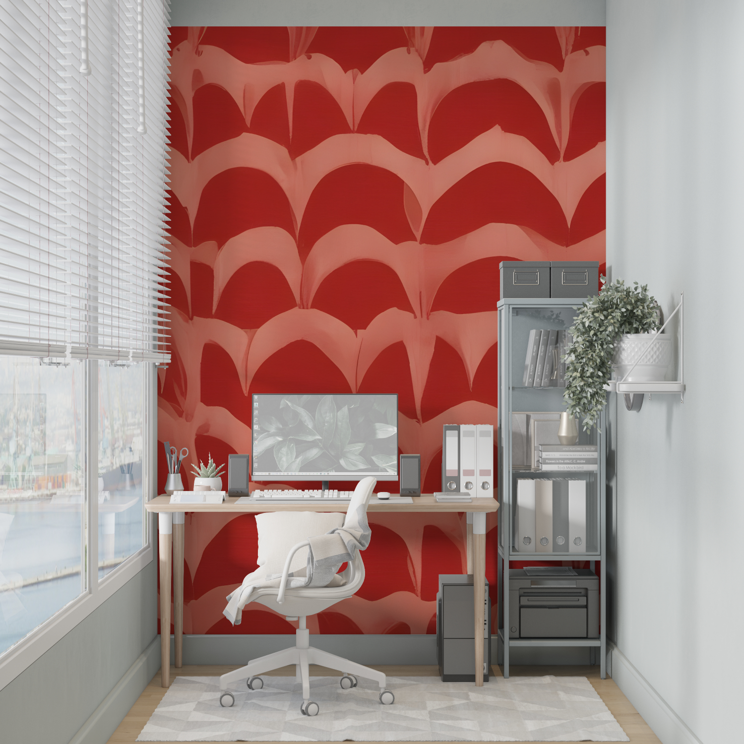 Red Pattern Wallpaper | Murals Wallpaper