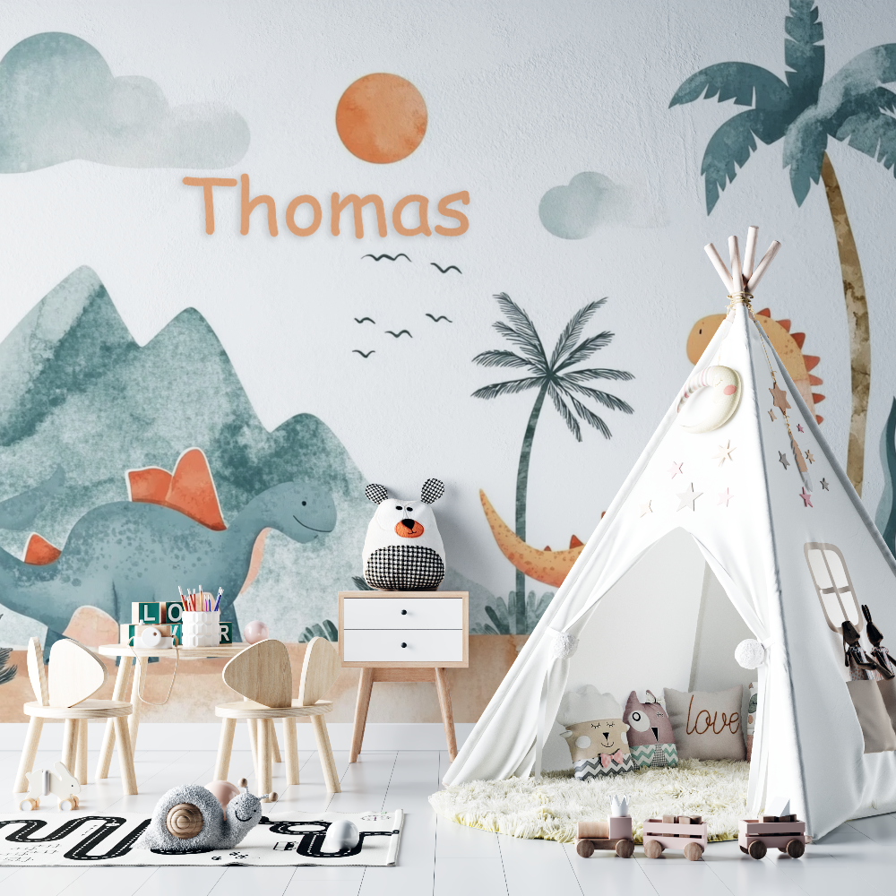 Dino Namen Tapete | Murals Tapete