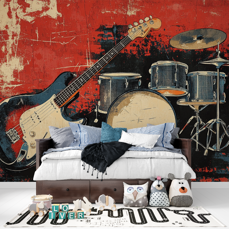 Rock-Sound-Hintergrundbild | Wandbild-Hintergrundbild