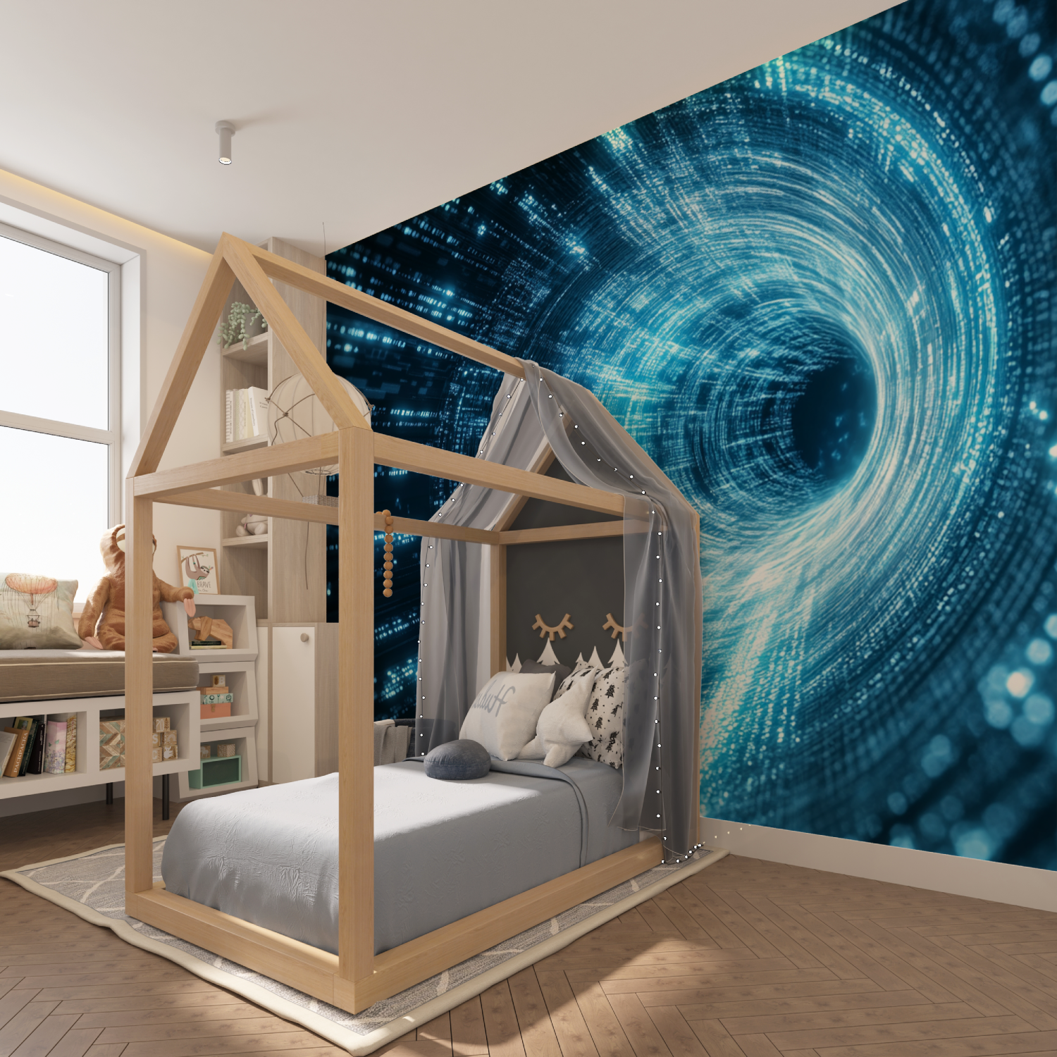 Futuristic Dashboard Wallpaper | Murals Wallpaper