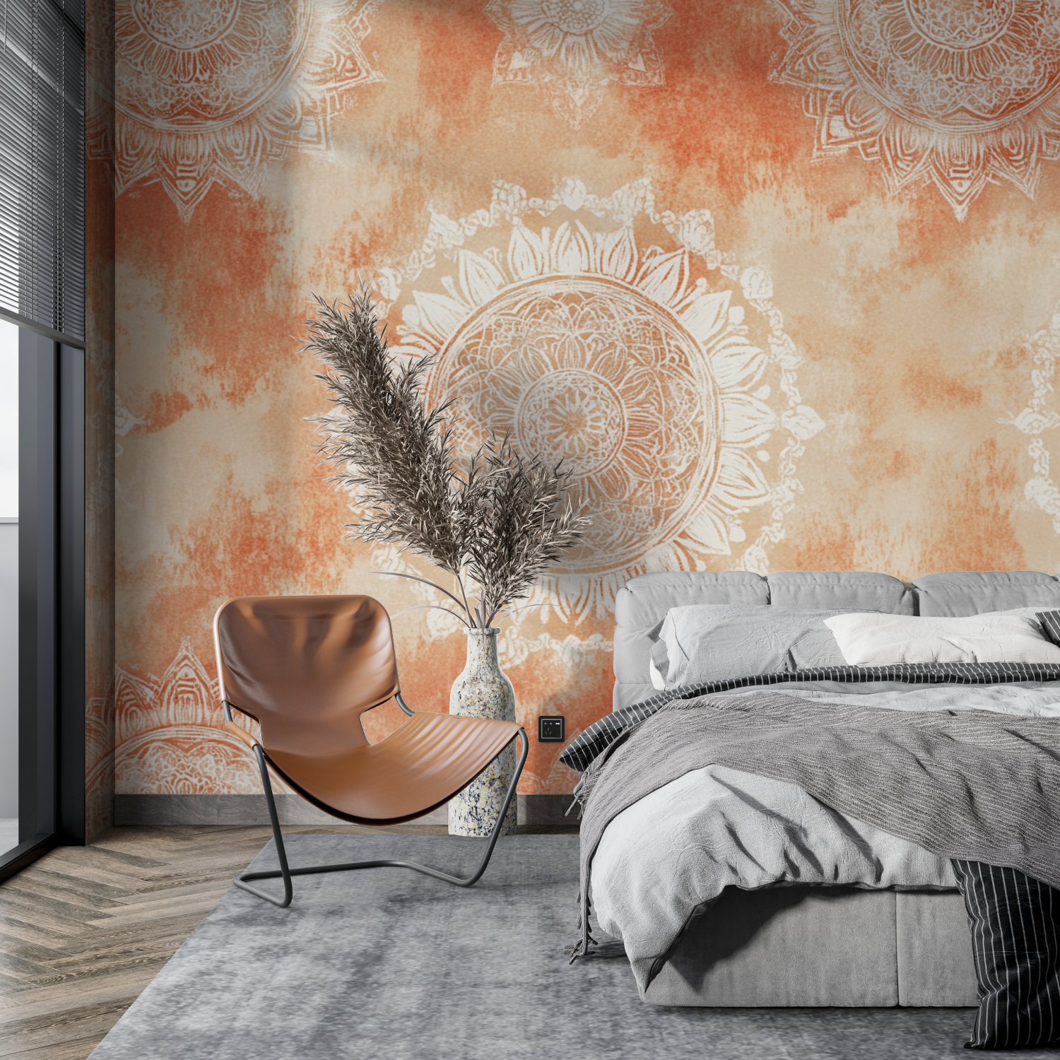 Terracotta Boho Chic Wallpaper | Murals Wallpaper