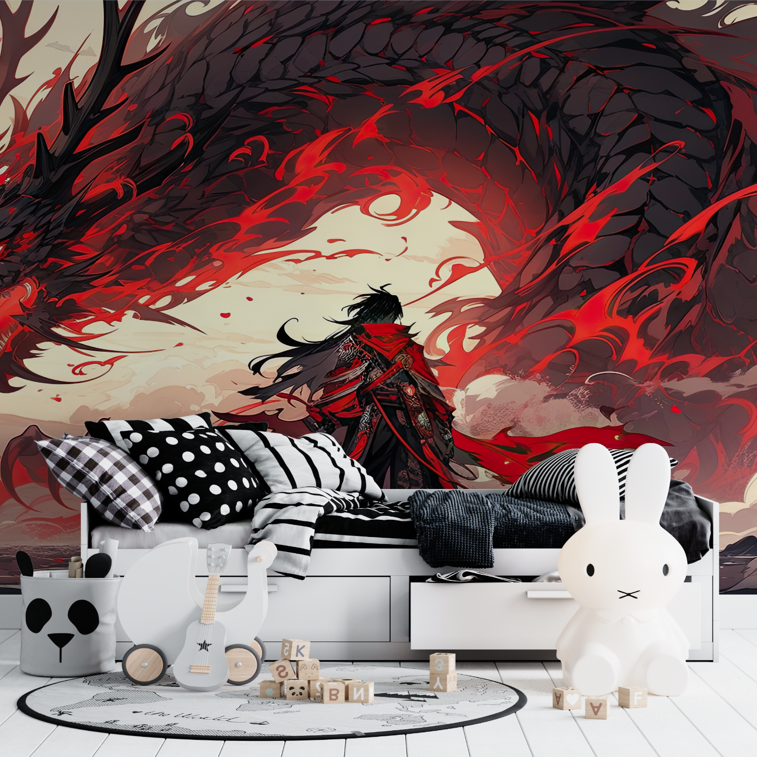 Red Dragon Anime Wallpaper | Murals Wallpaper