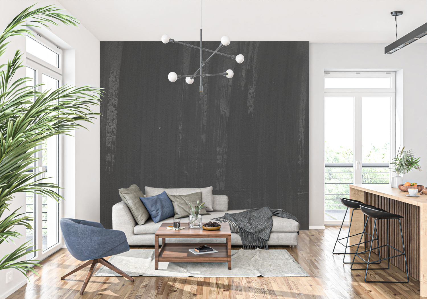 Black Wood Wallpaper | Murals Wallpaper