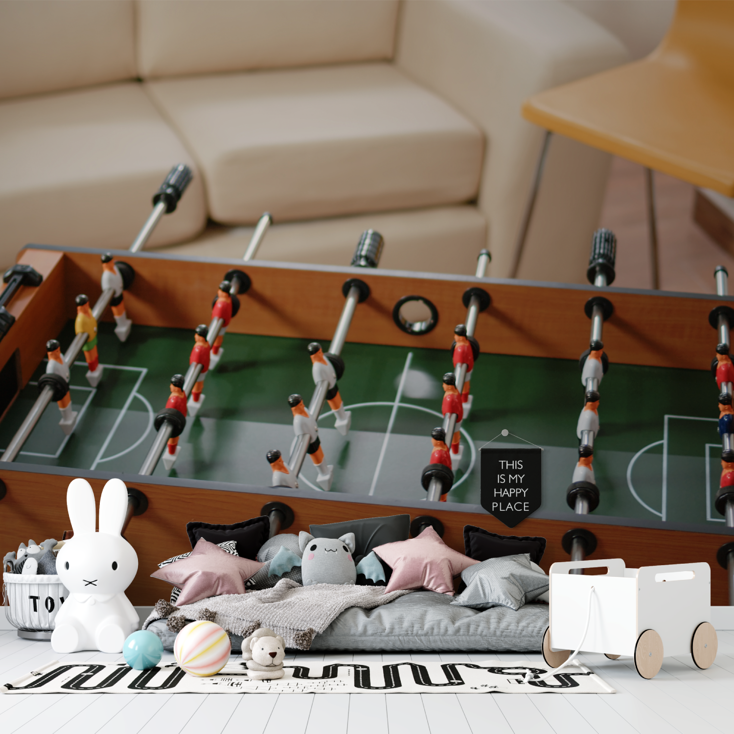 Realistic Foosball Wallpaper | Murals Wallpaper
