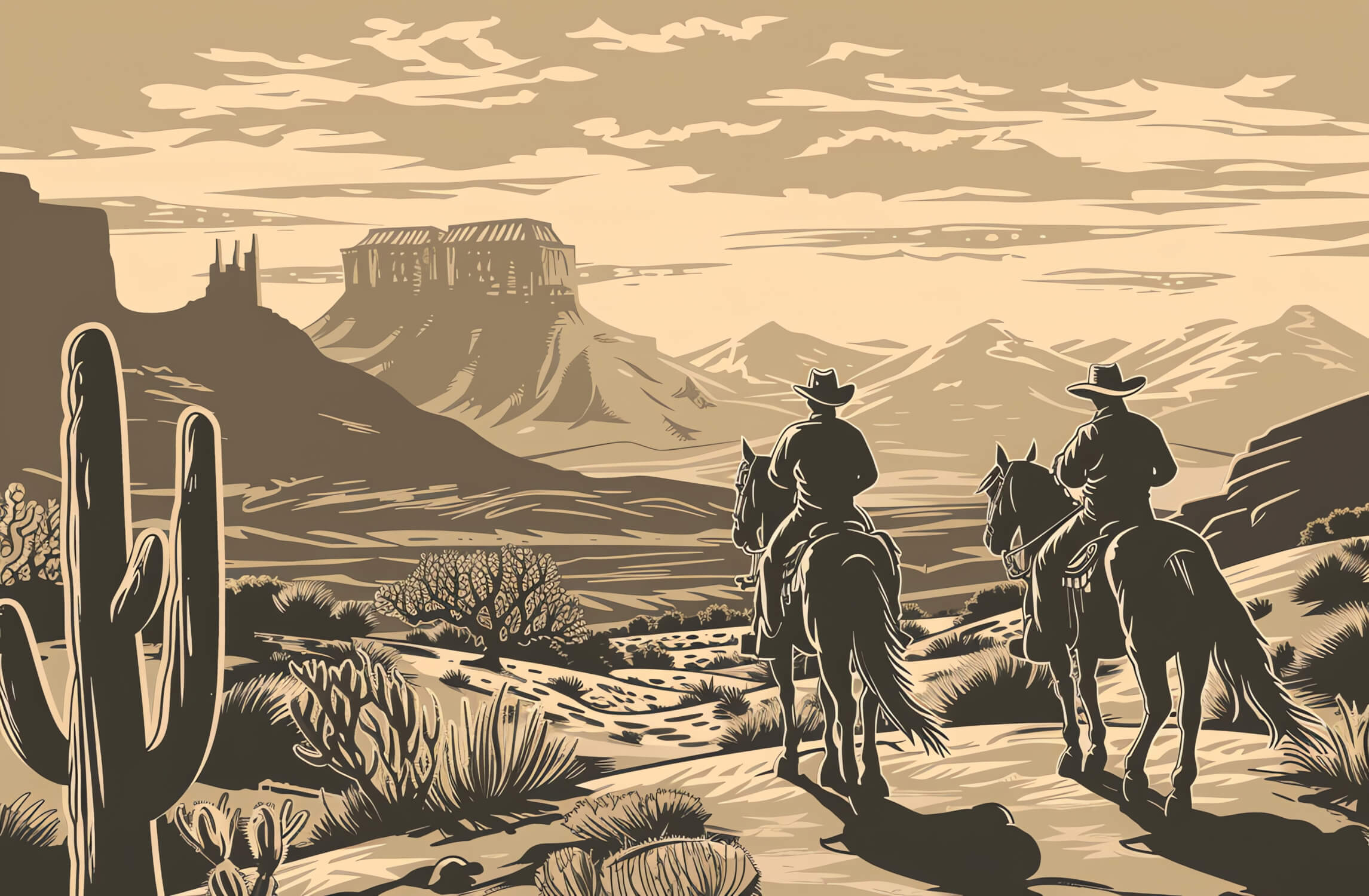 Boy's Cowboy Design Wallpaper | Murals Wallpaper