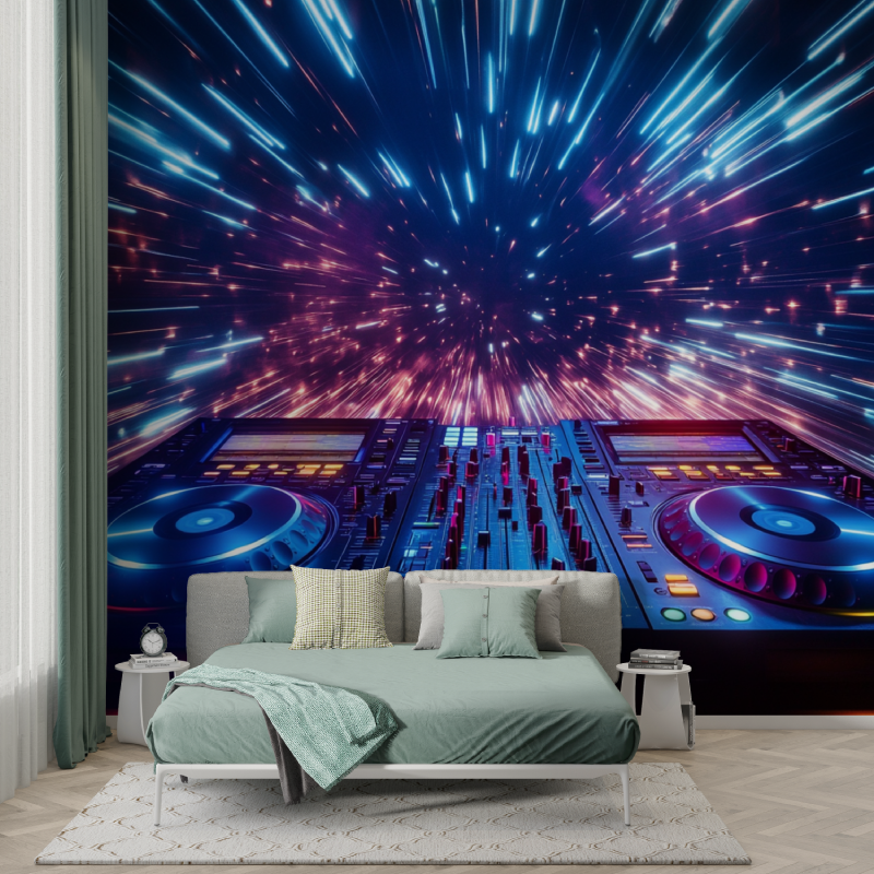 Techno DJ Wallpaper | Murals Wallpaper