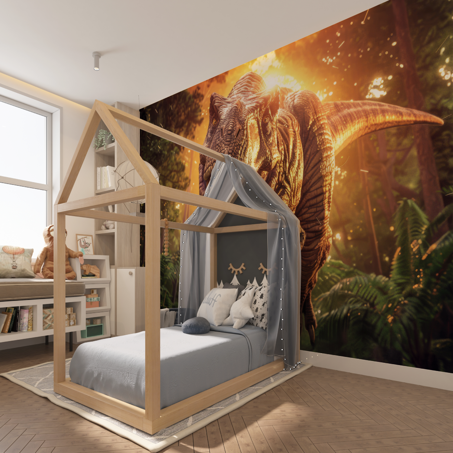 Dinosaur 3D Wallpaper | Murals Wallpaper