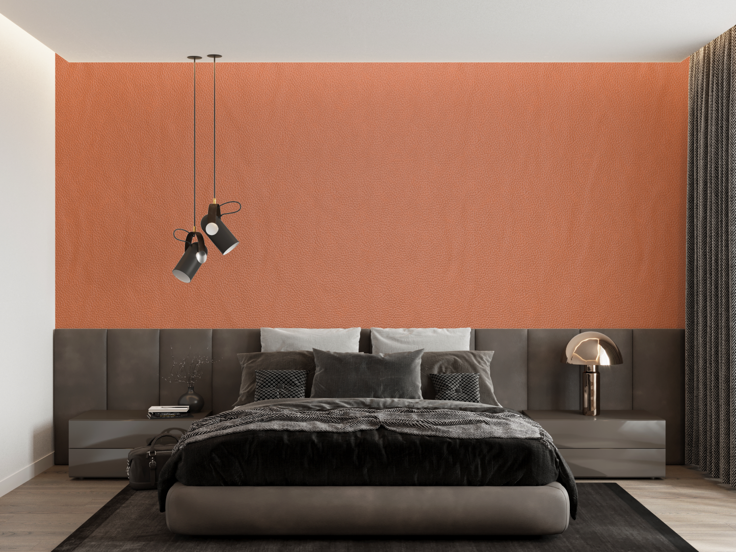Solid Terracotta Wallpaper | Murals Wallpaper