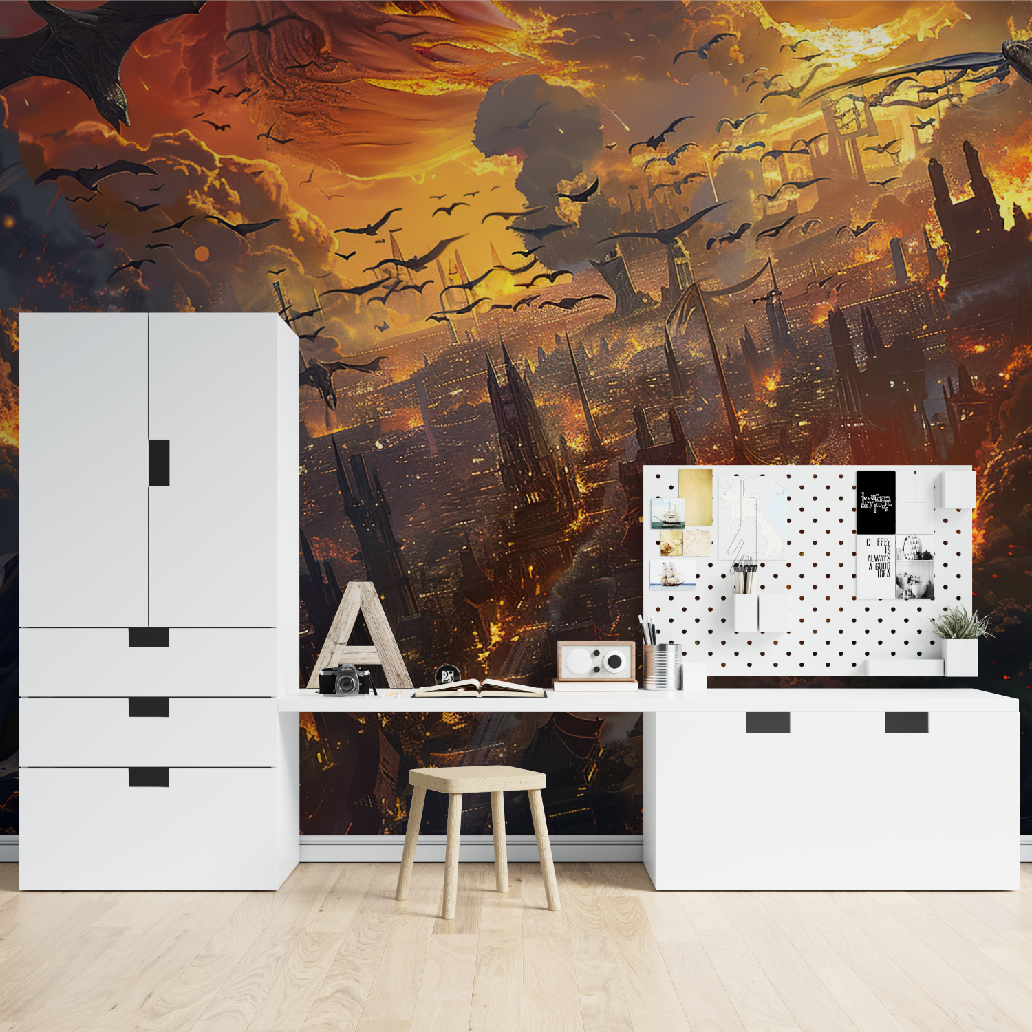 Anime Fire Kingdom Wallpaper | Murals Wallpaper