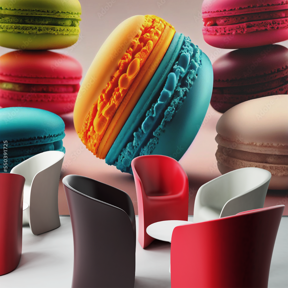 Macaron-Tapete | Wandbilder