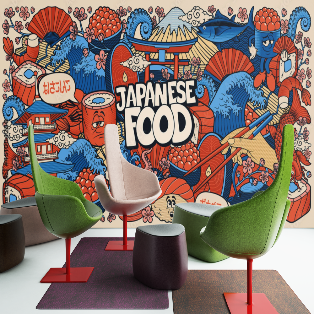 Sushi-Tapete | Wandbildtapete