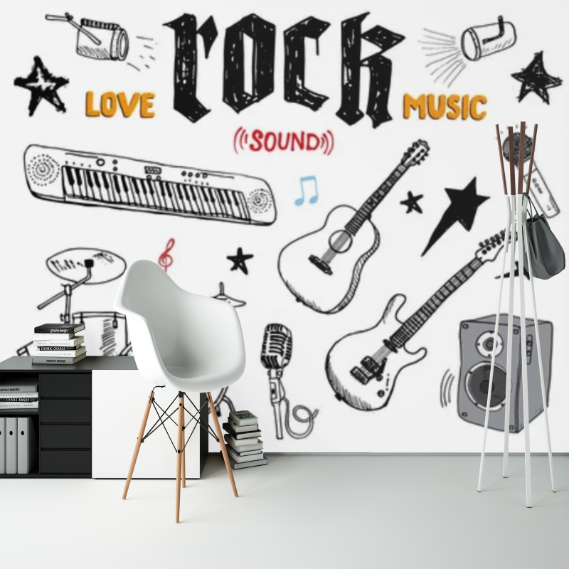Rockmusik-Hintergrundbild | Wandbild-Hintergrundbild