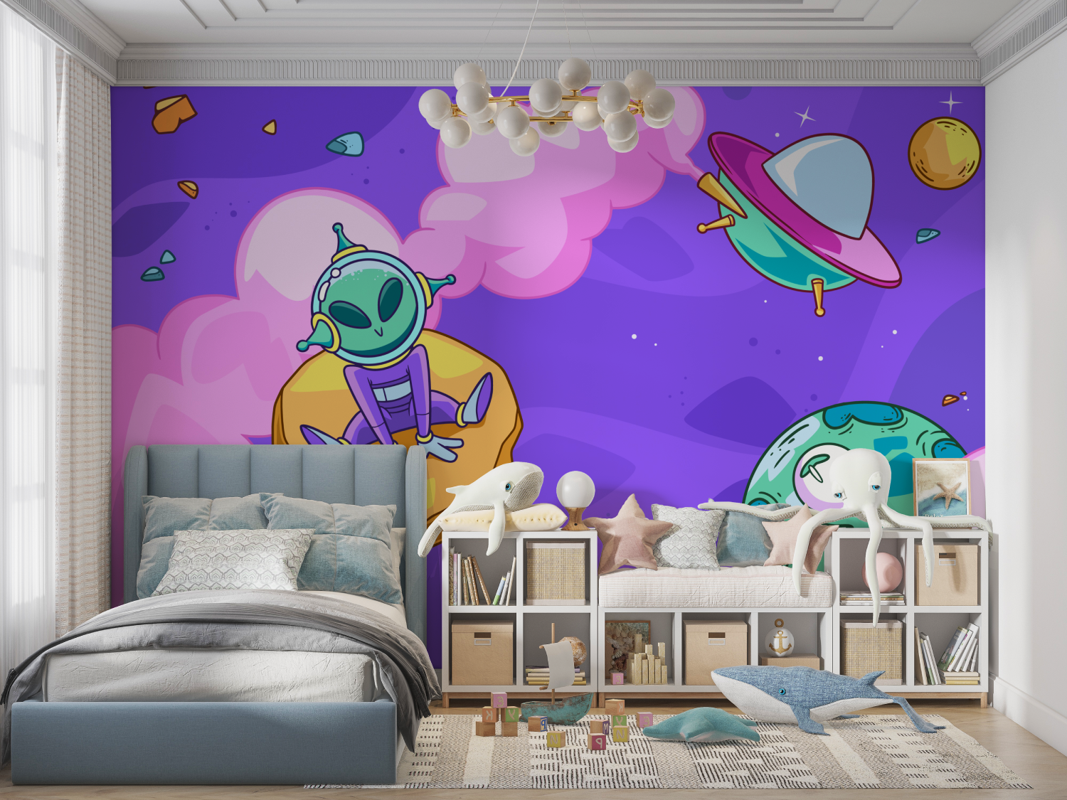 Funny UFO Wallpaper | Murals Wallpaper
