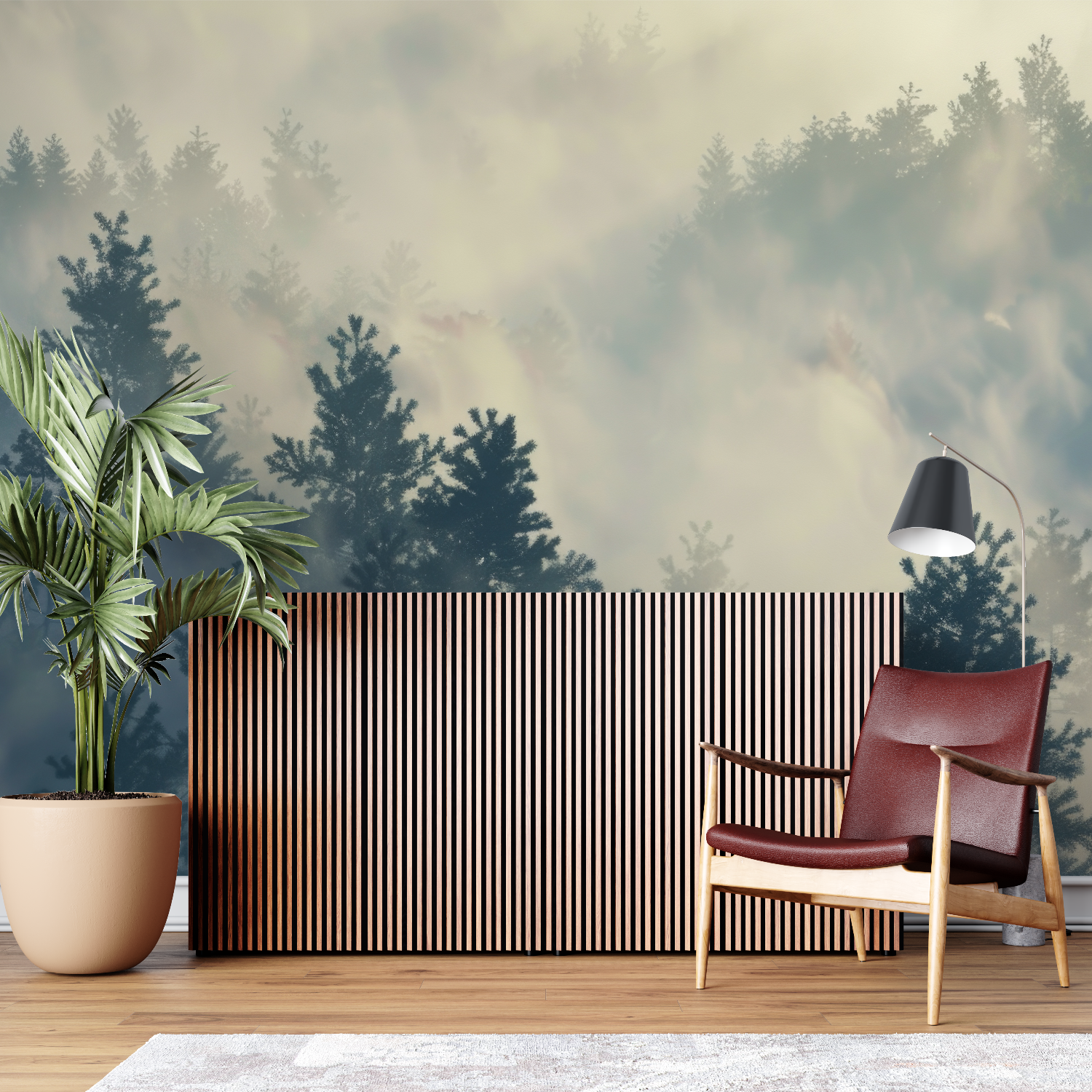 Grüner Wald-Tapete | Murals Wallpaper