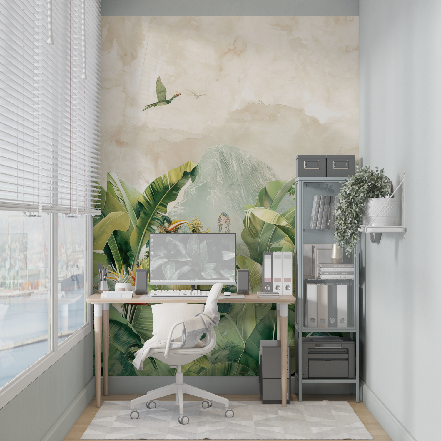 Watercolor Tropical Vibe Wallpaper | Murals Wallpaper