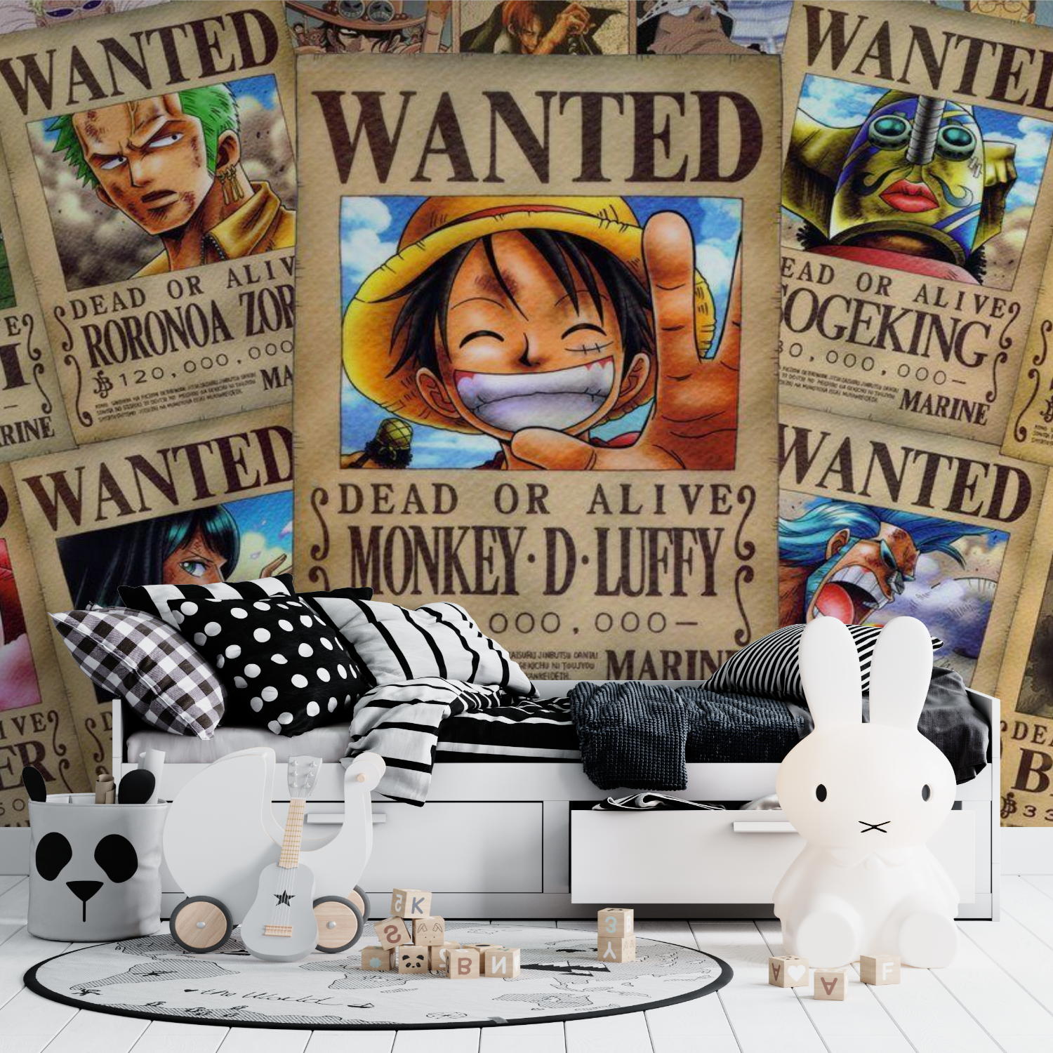 One Piece Wanted Posters Wallpaper | Murals Wallpaper