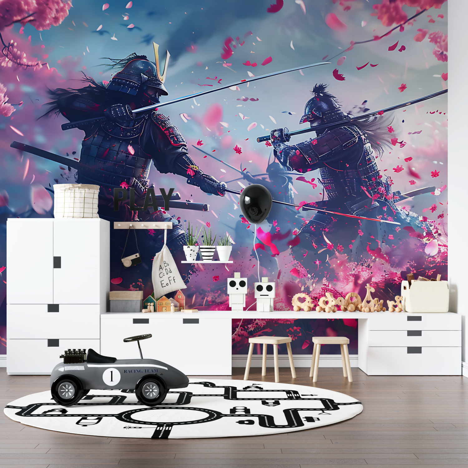 Cherry Blossom Combat Anime Wallpaper | Murals Wallpaper