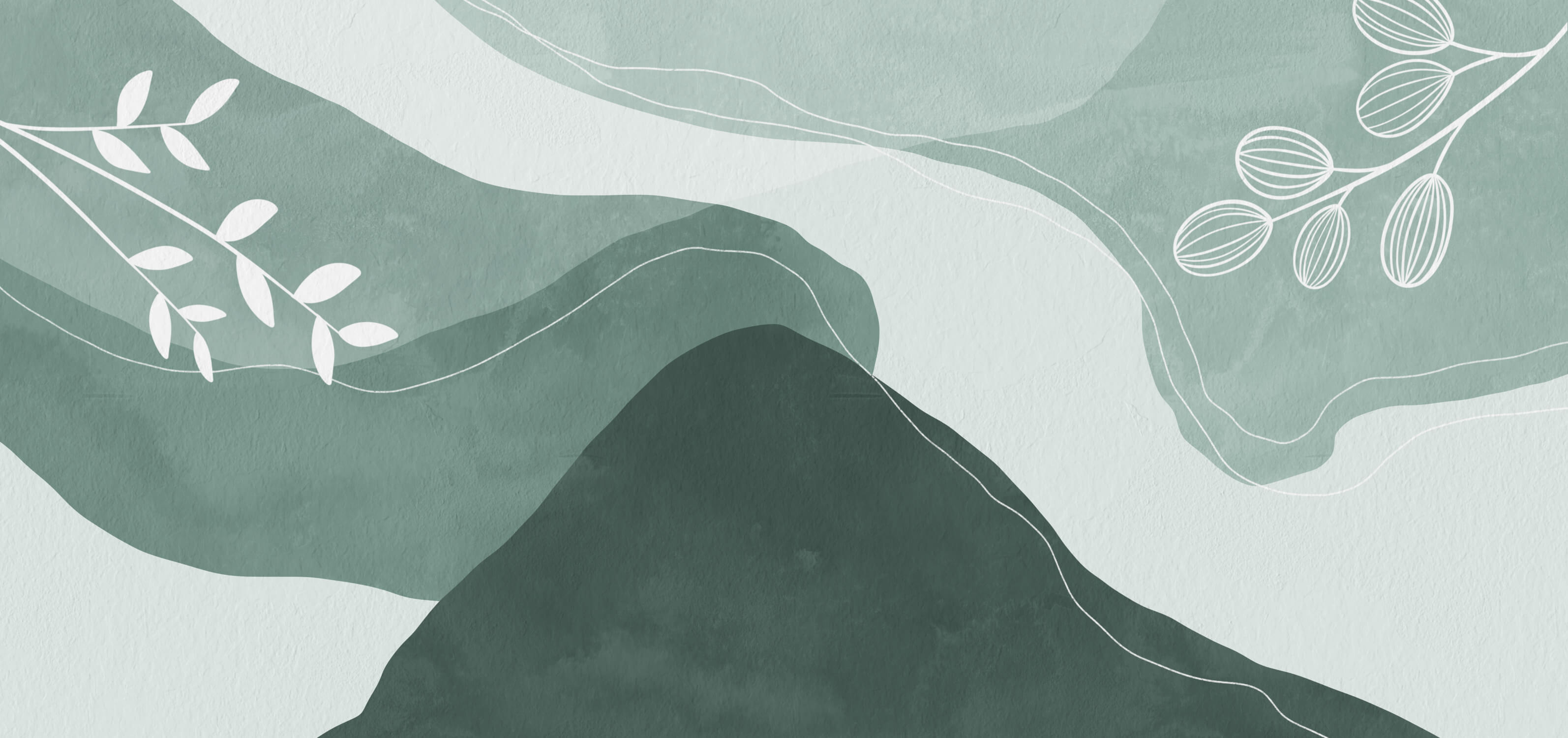 Gray and Green Wallpaper | Murals Wallpaper