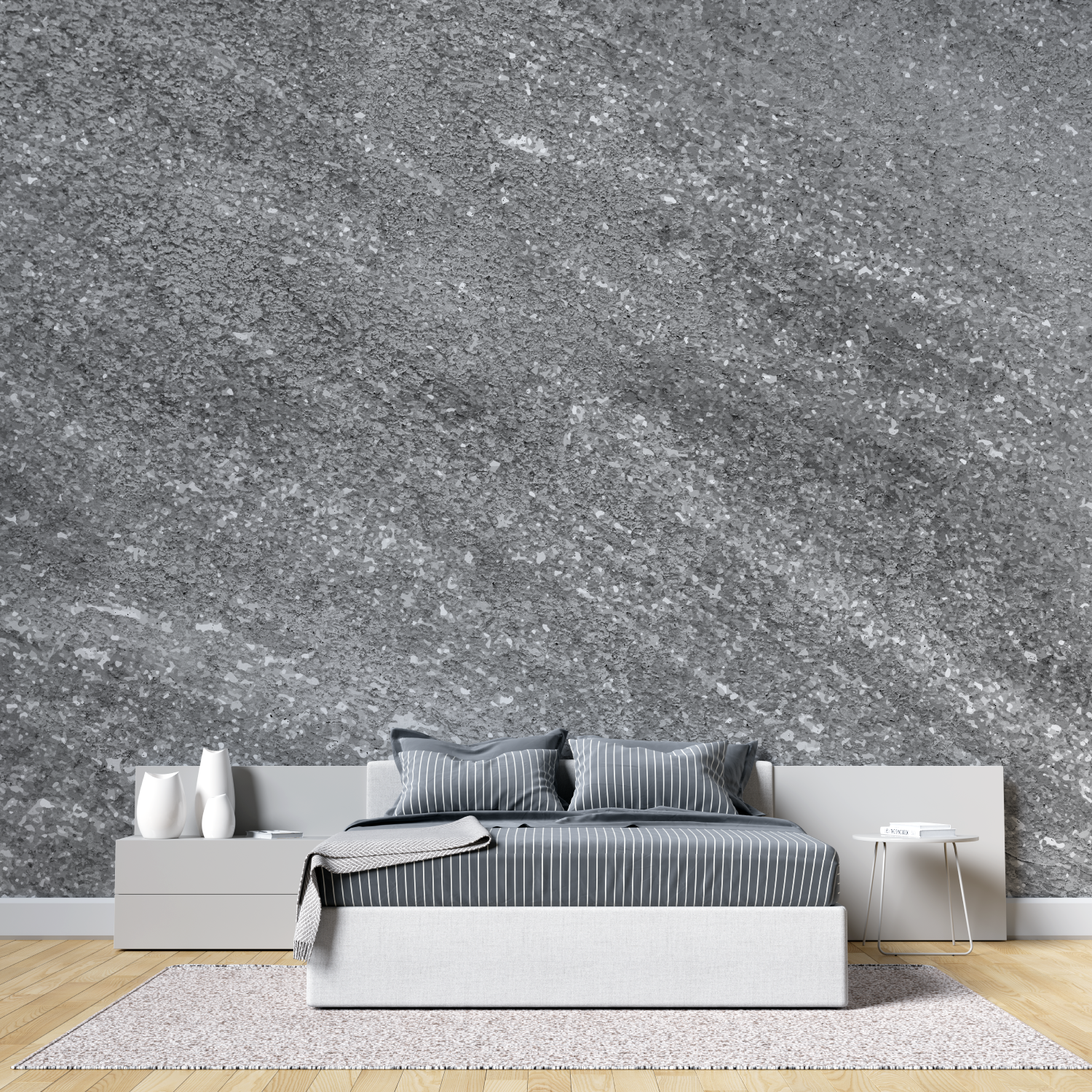 Shiny Silver Grey Wallpaper | Murals Wallpaper