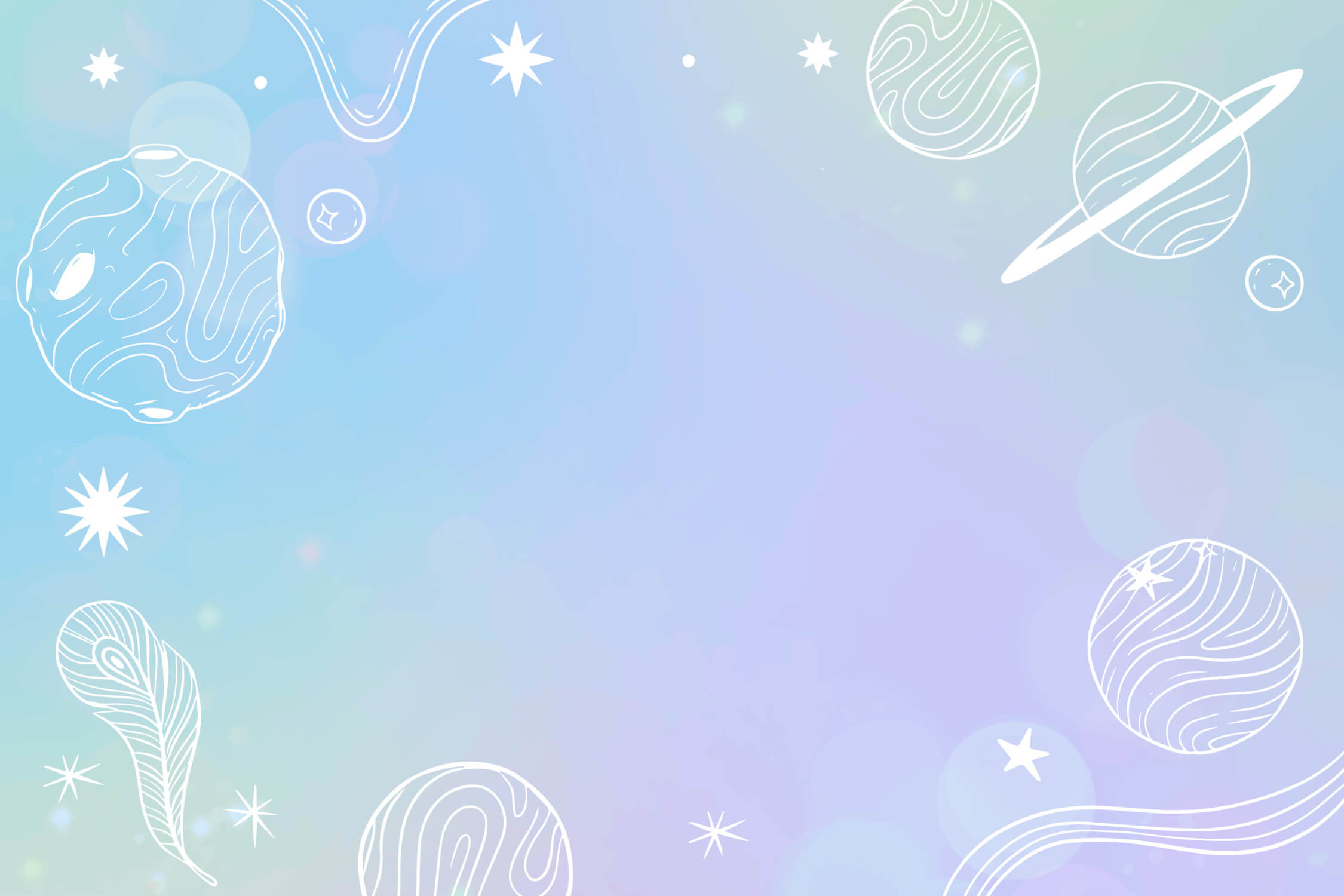 Pastel Space Bedroom Wallpaper | Murals Wallpaper