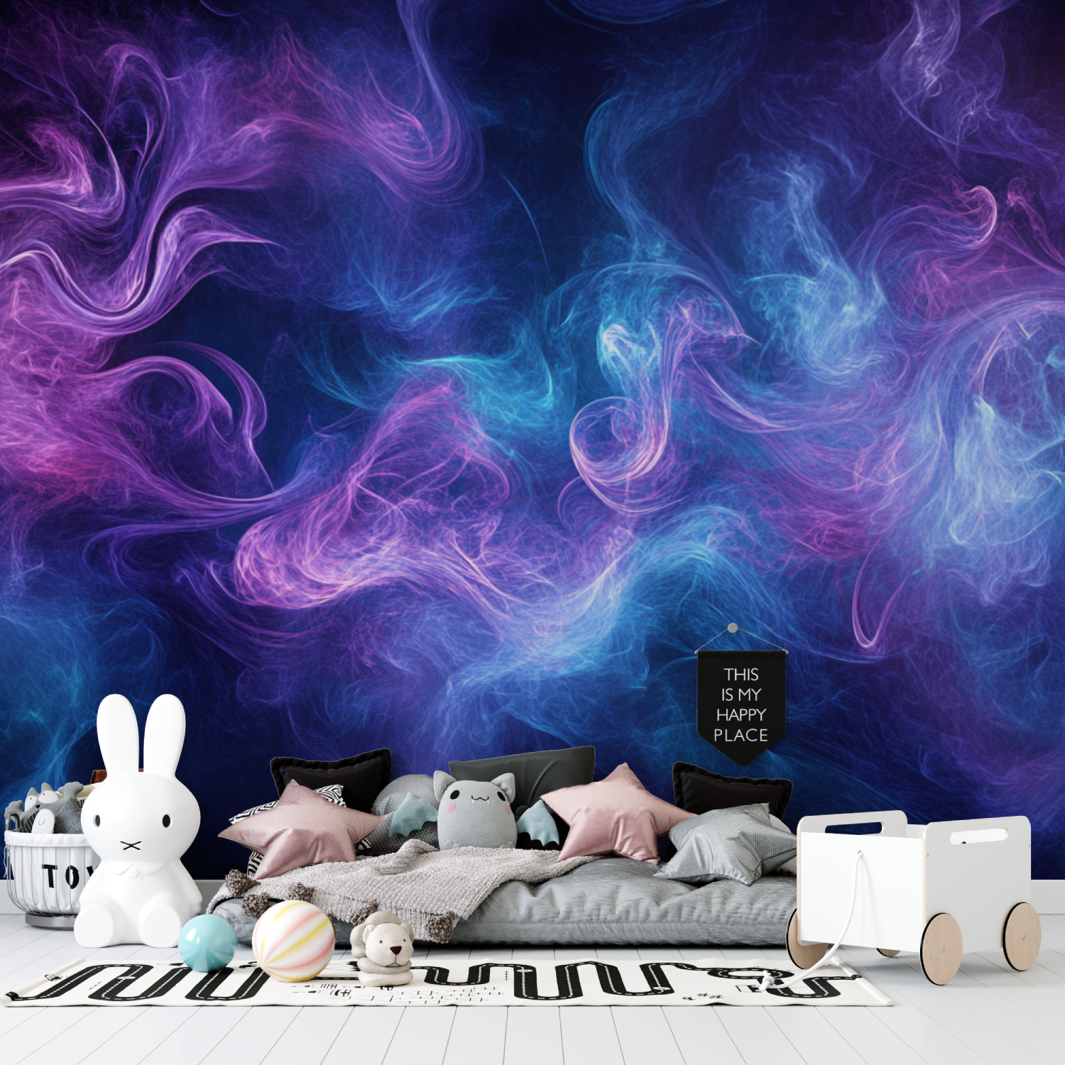 Mysterious Smoke Wallpaper | Murals Wallpaper