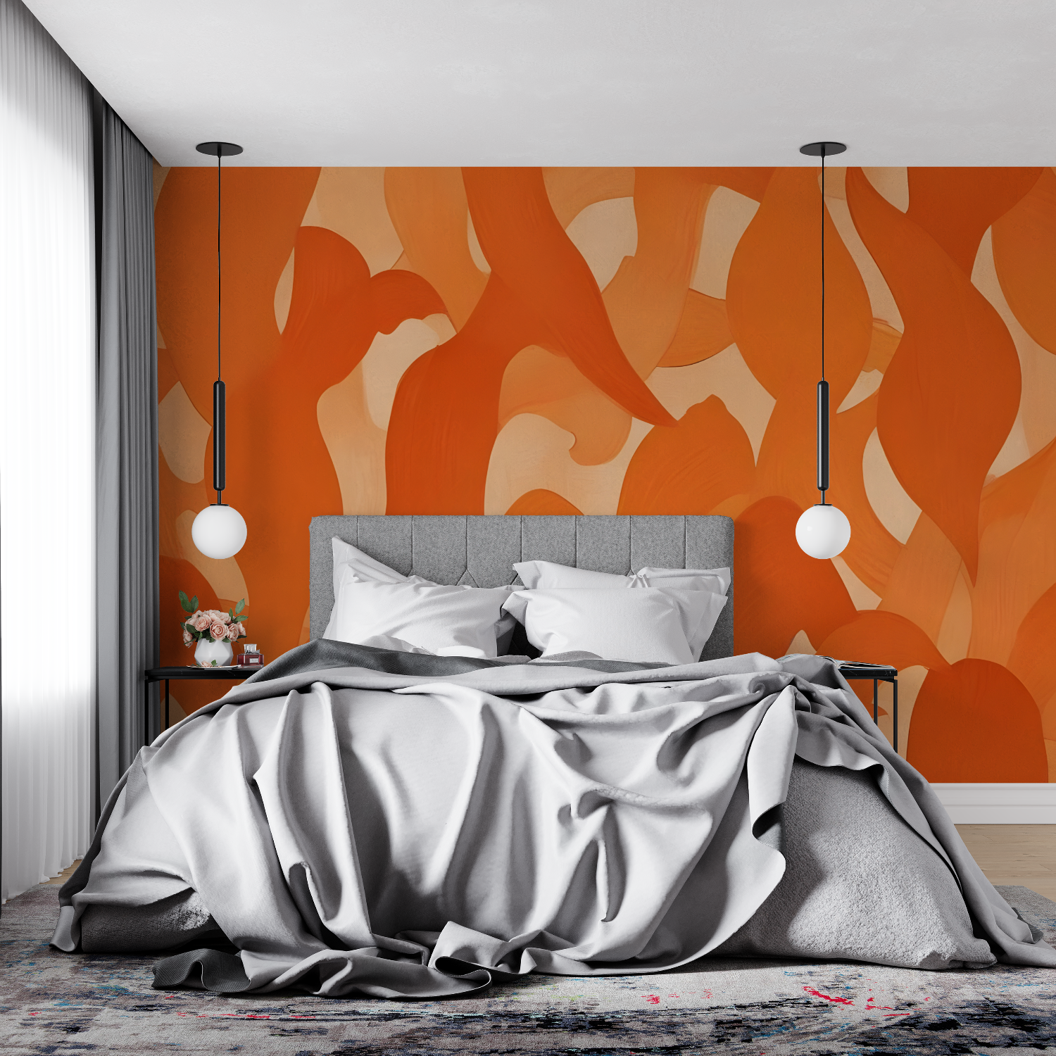 Orange Tone Wallpaper | Murals Wallpaper