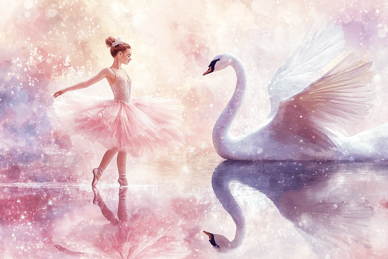 Black Swan Princess and Ballerina Wallpaper | Murals Wallpaper