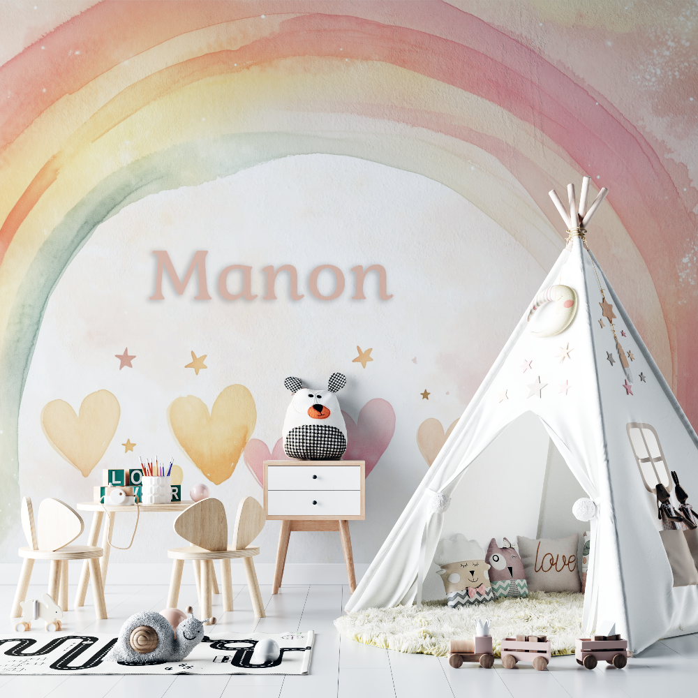 Watercolor Name Wallpaper | Murals Wallpaper