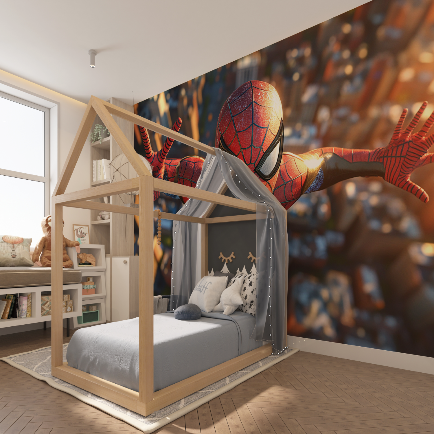 Spider-Man 3D Wallpaper | Murals Wallpaper