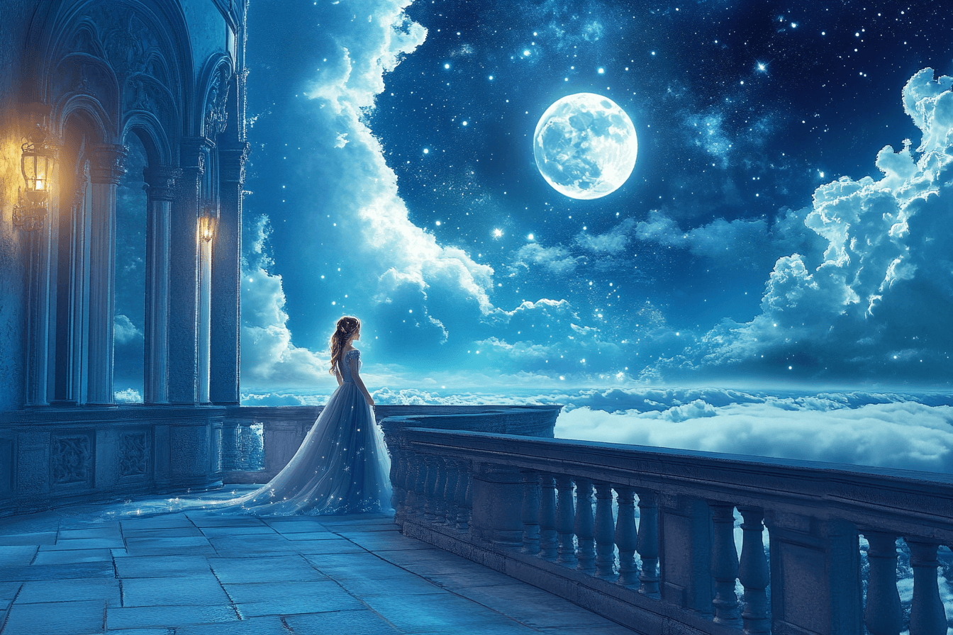 Magical Night Princess Wallpaper | Murals Wallpaper