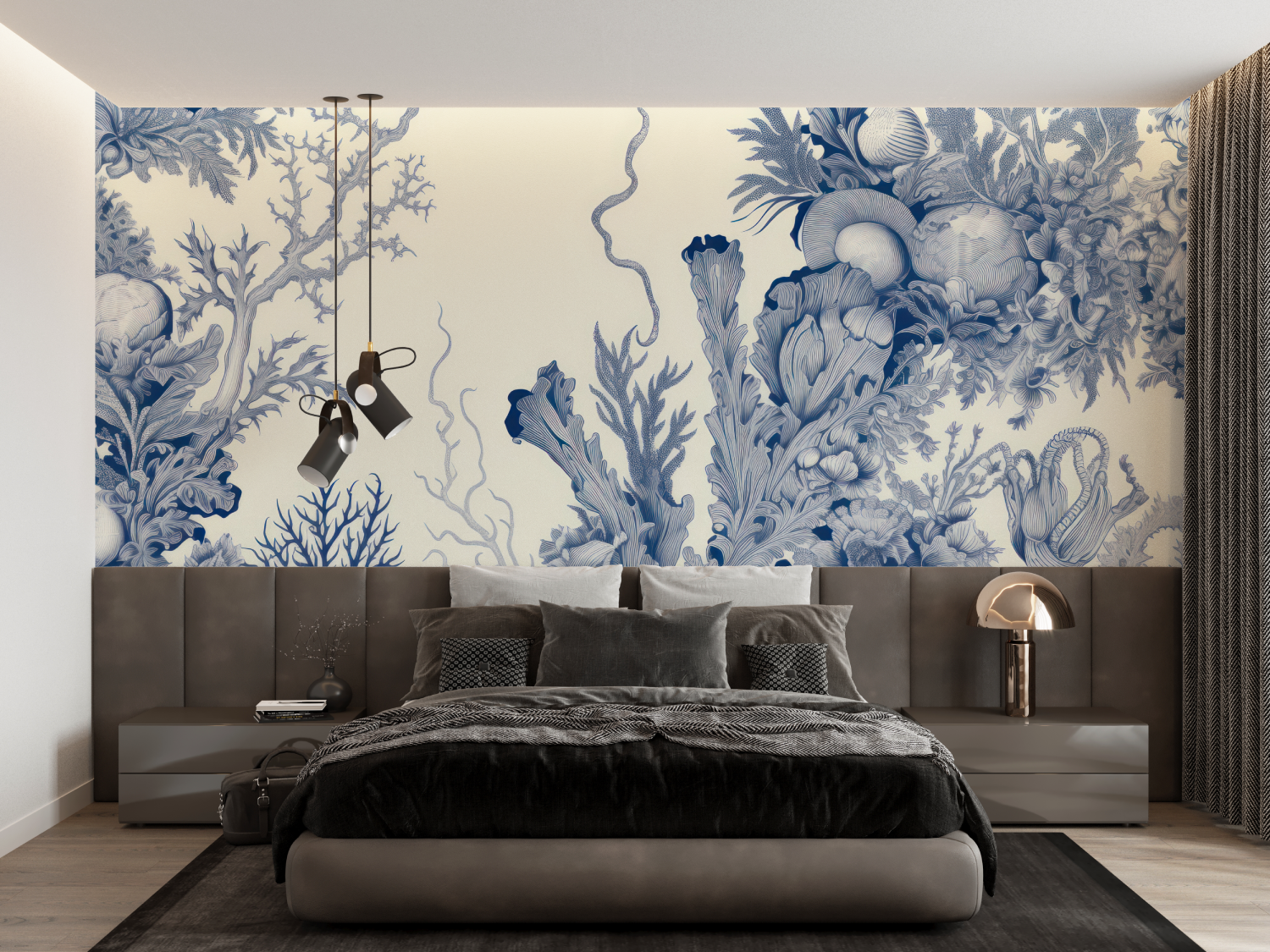 Papier Peint Toile De Jouy Thema Marin - francais