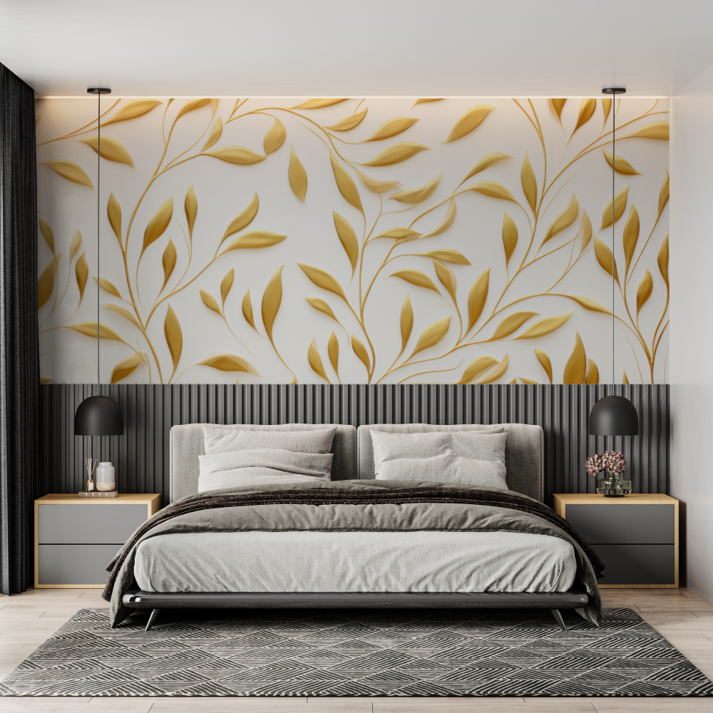 White Gold Wallpaper | Murals Wallpaper