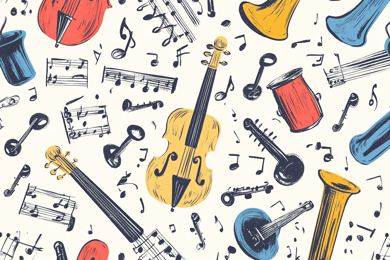 Music Pattern Wallpaper | Murals Wallpaper