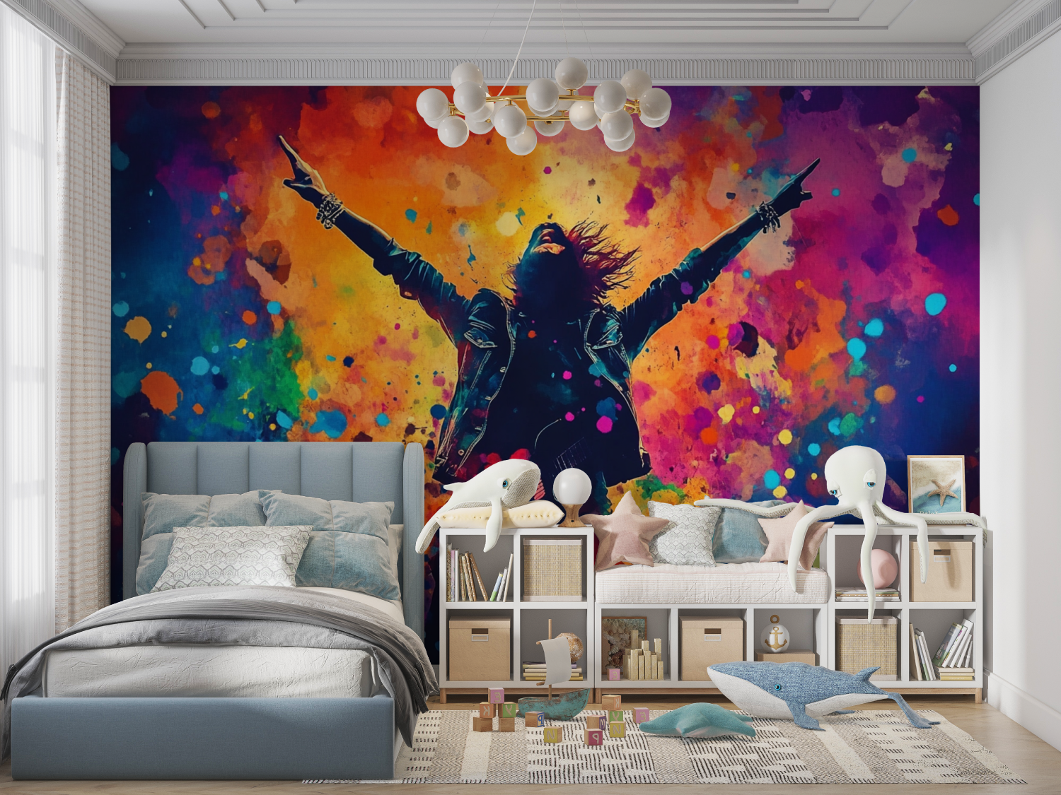Rock Star Colorful Wallpaper | Murals Wallpaper