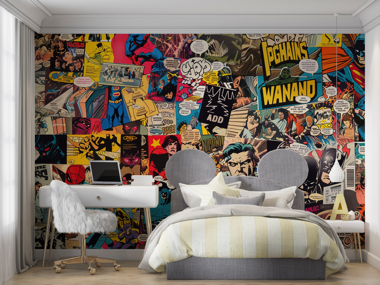 Papier-Comic-Buch – panoramique garçon