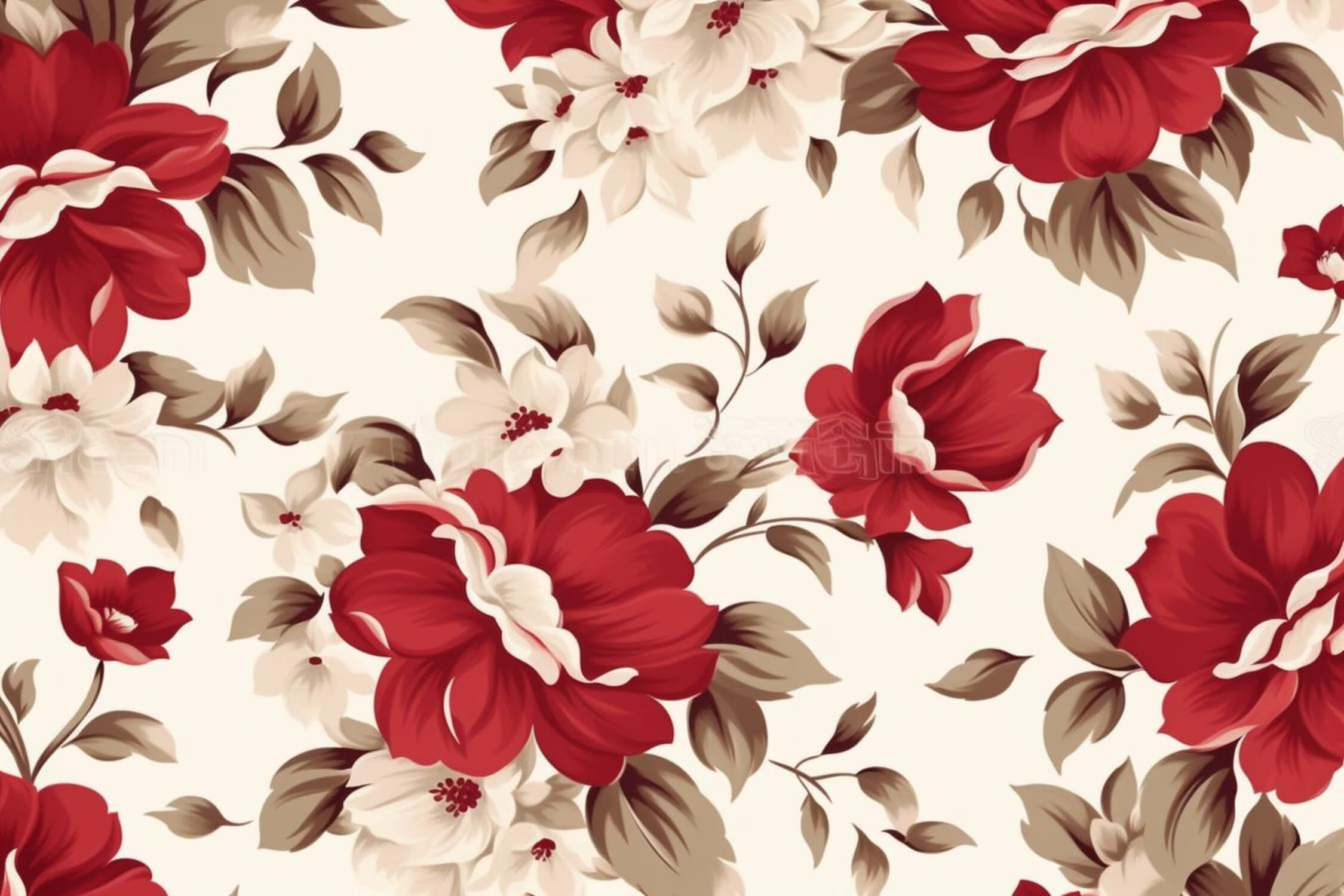 Red Flower Wallpaper | Murals Wallpaper