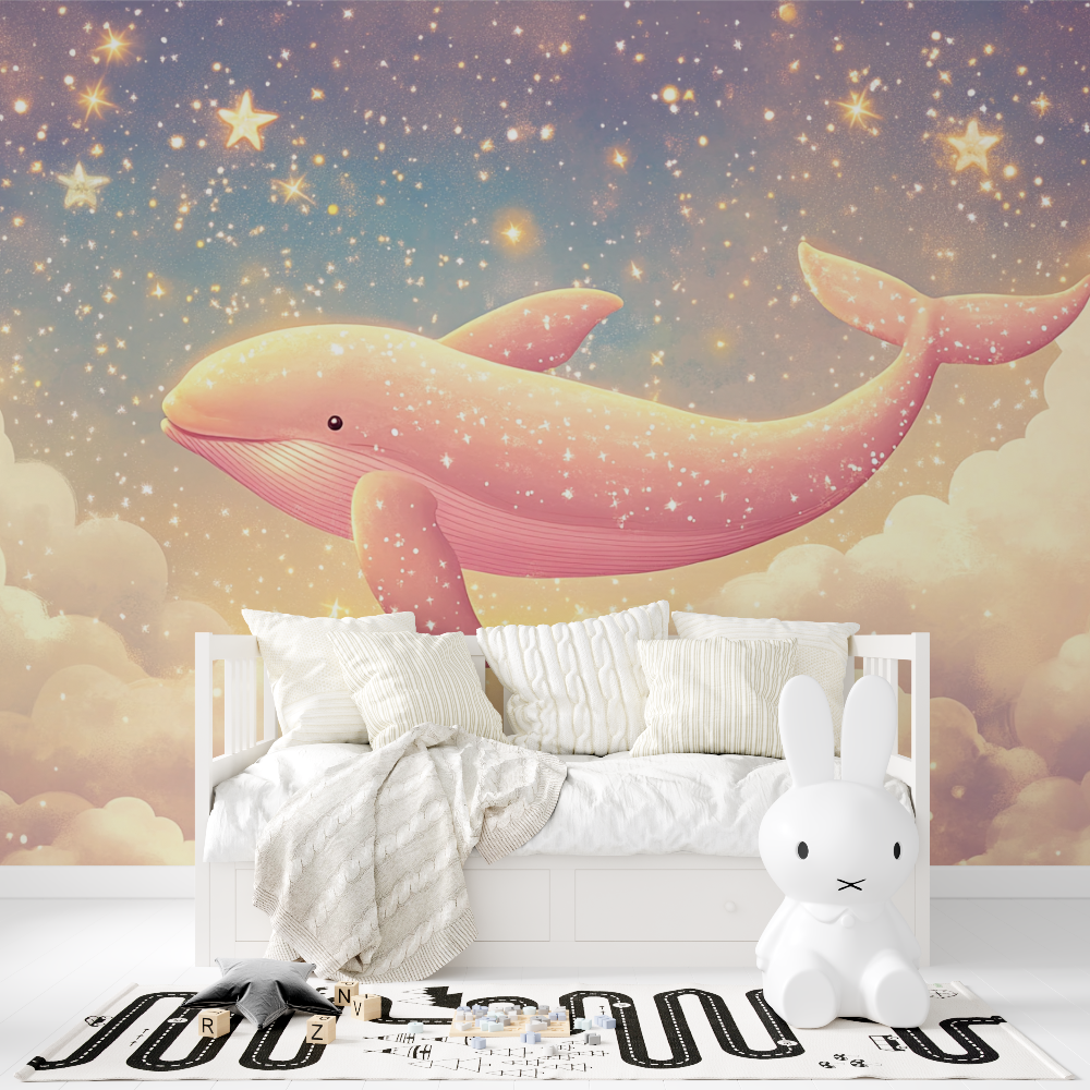 Classic Princess Whale Fantasy Wallpaper | Murals Wallpaper