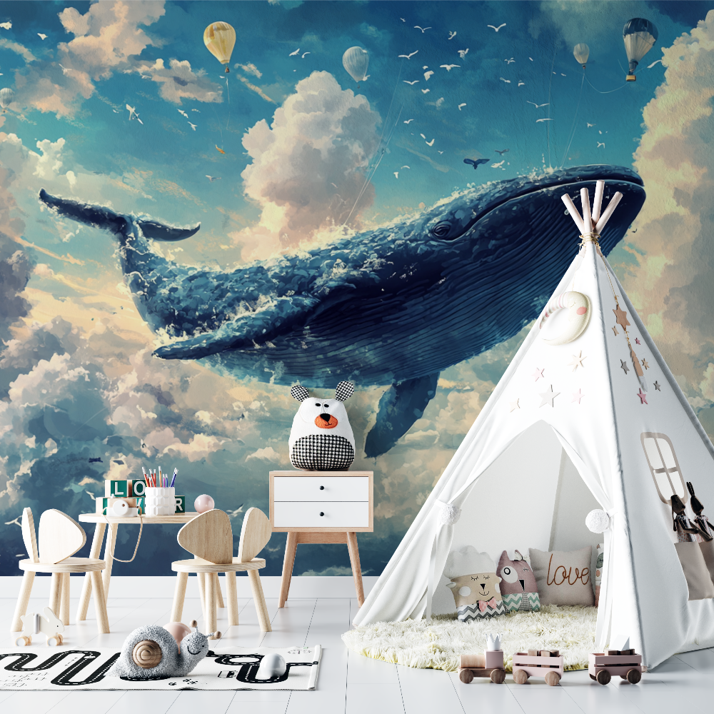 Dreamy Whale Marine Wallpaper | Murals Wallpaper